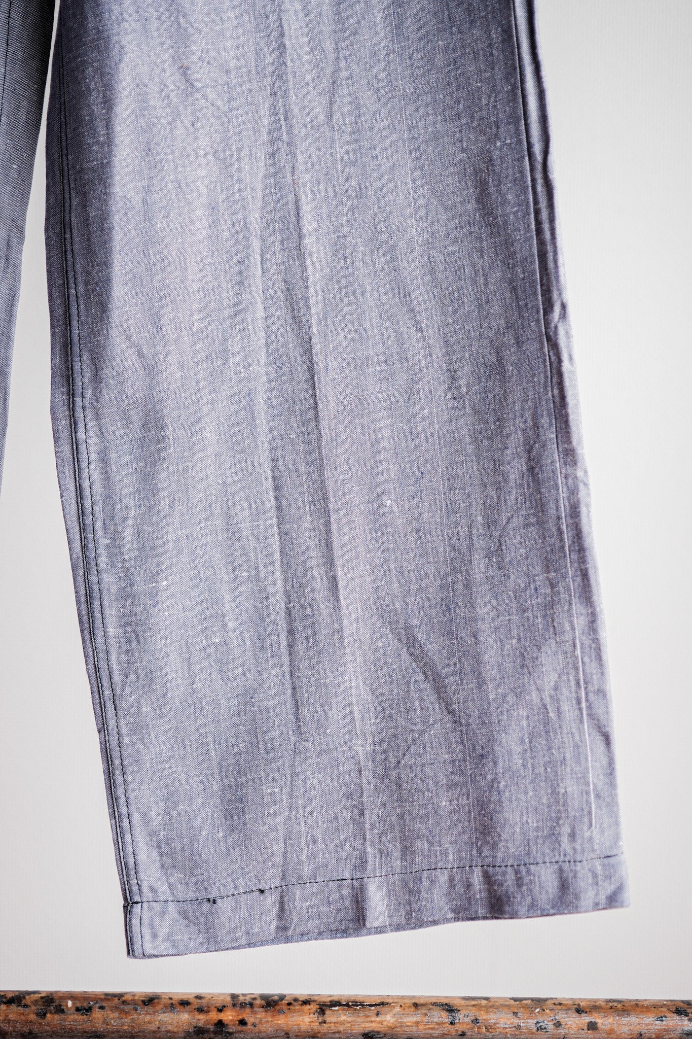 【~50's】French Navy Ramie Linen Sailor Pants Size.C-4 "Dead Stock"