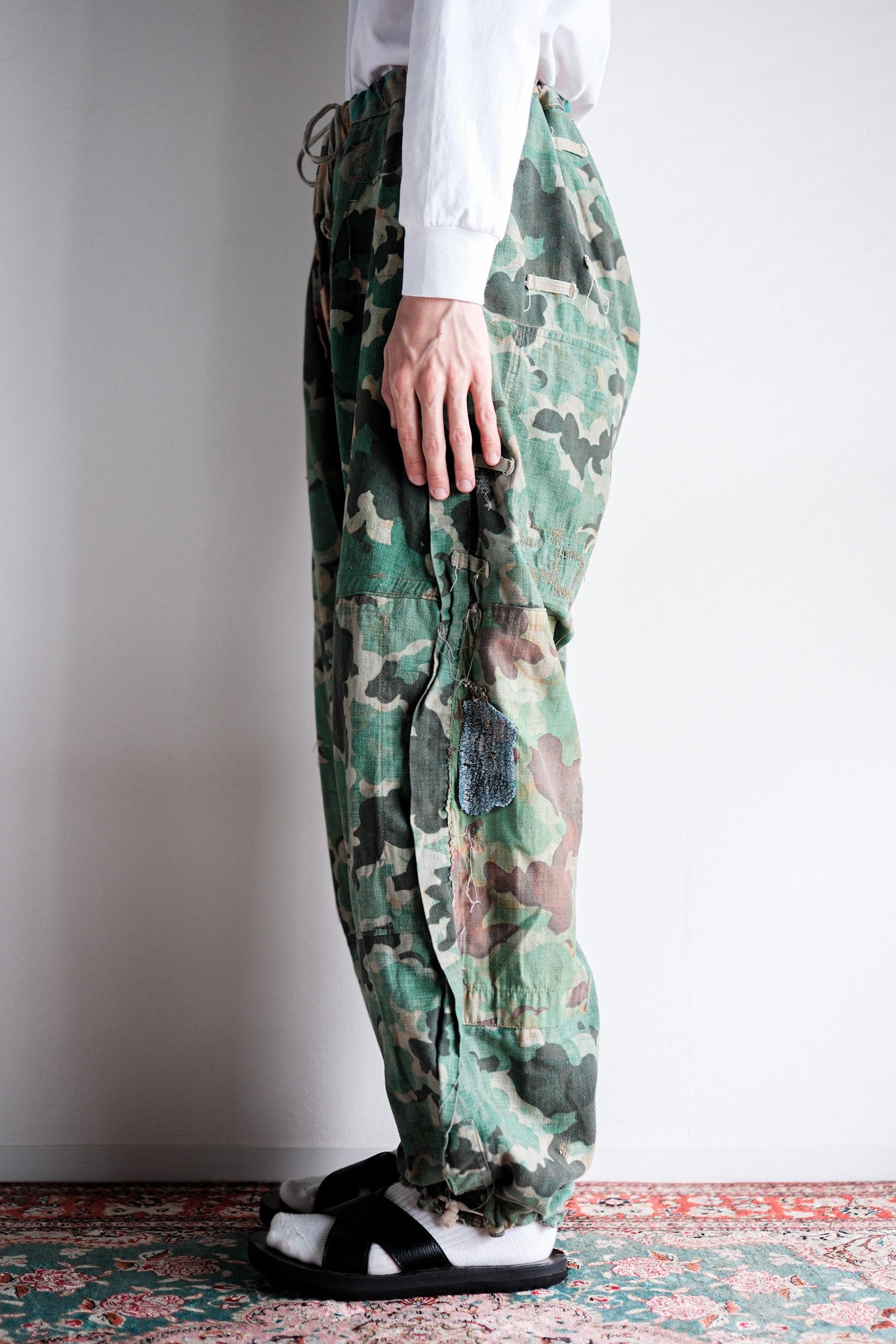 【~50's】Czechoslovakian Army Dubaky Camouflage Reversible Trousers