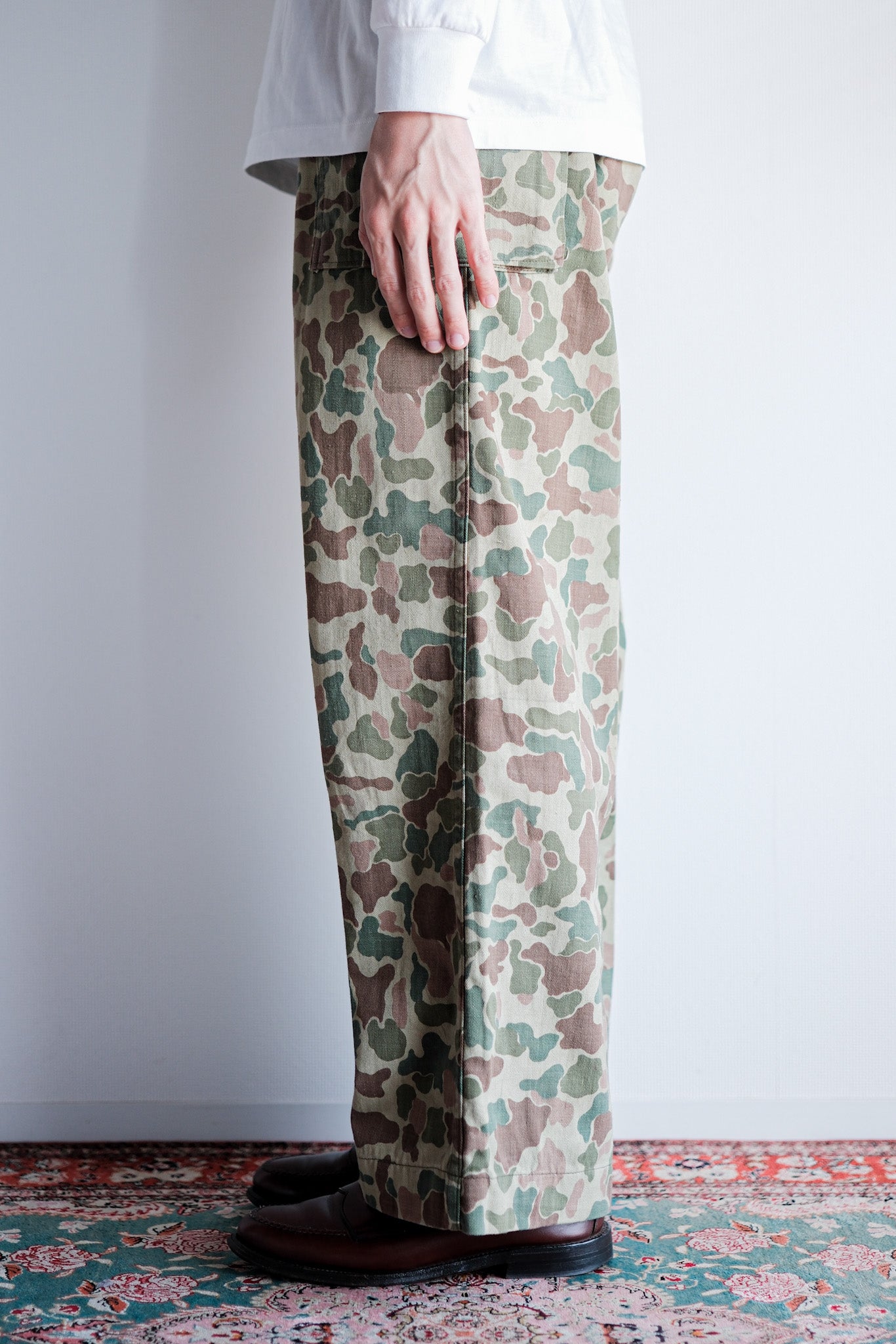 【~50's】Dutch Army Frogskin Camouflage Field Trousers Size.46