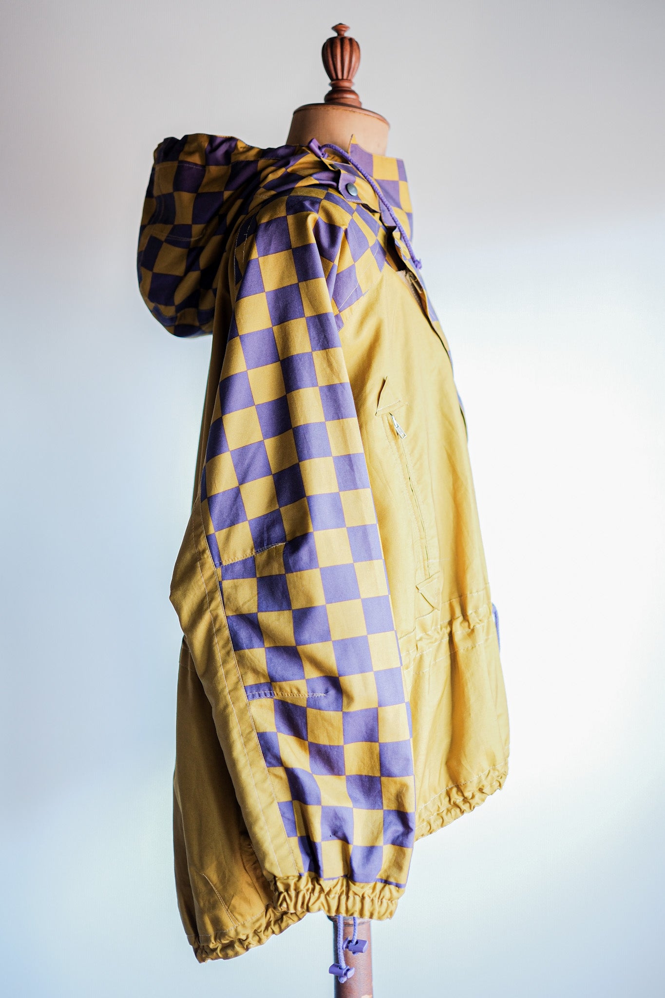 【~80's】German Vintage Checkerboard Anorak Parka