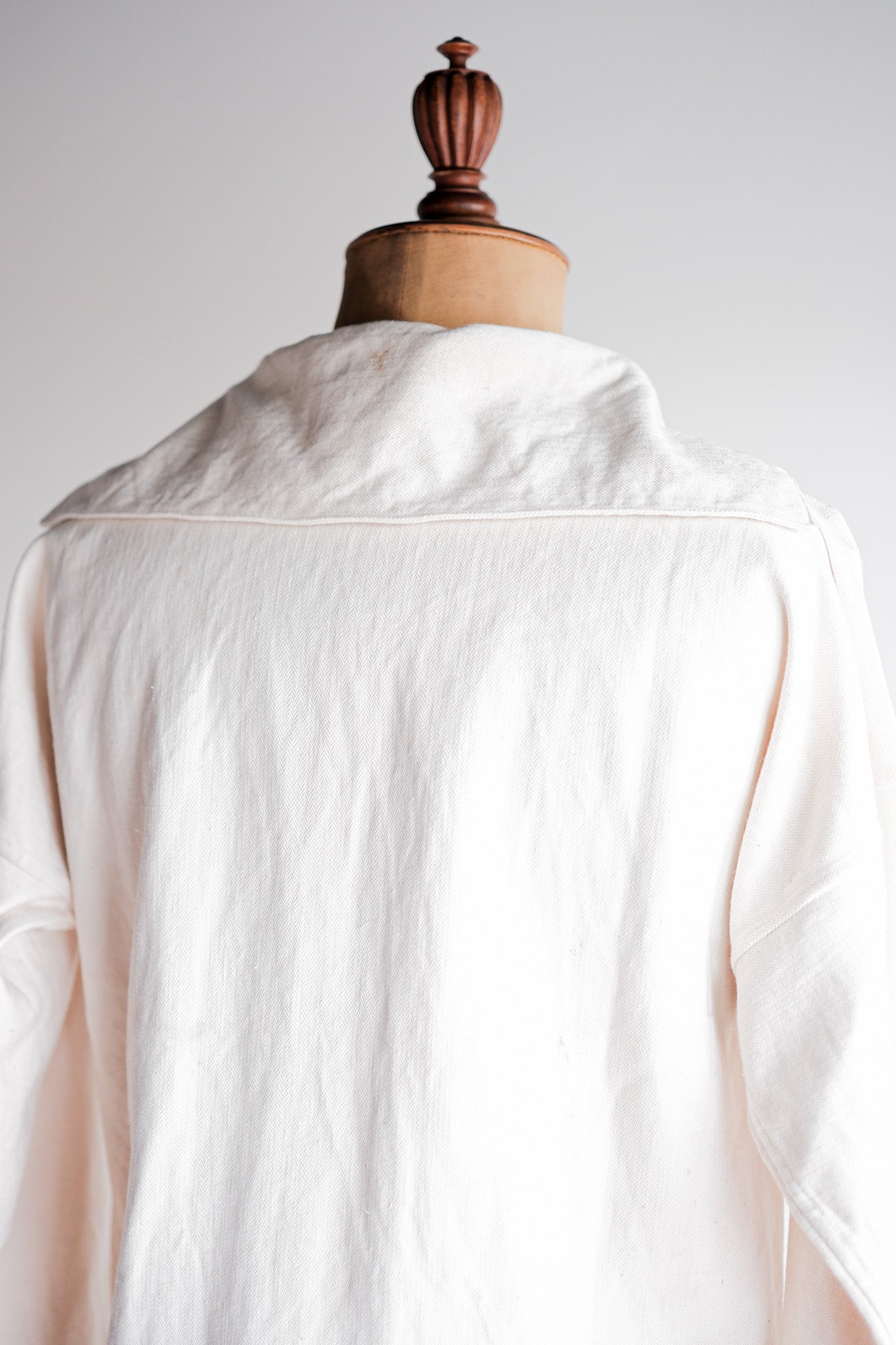 【~40's】German Navy Drillich HBT Linen Sailor Smock "KM"