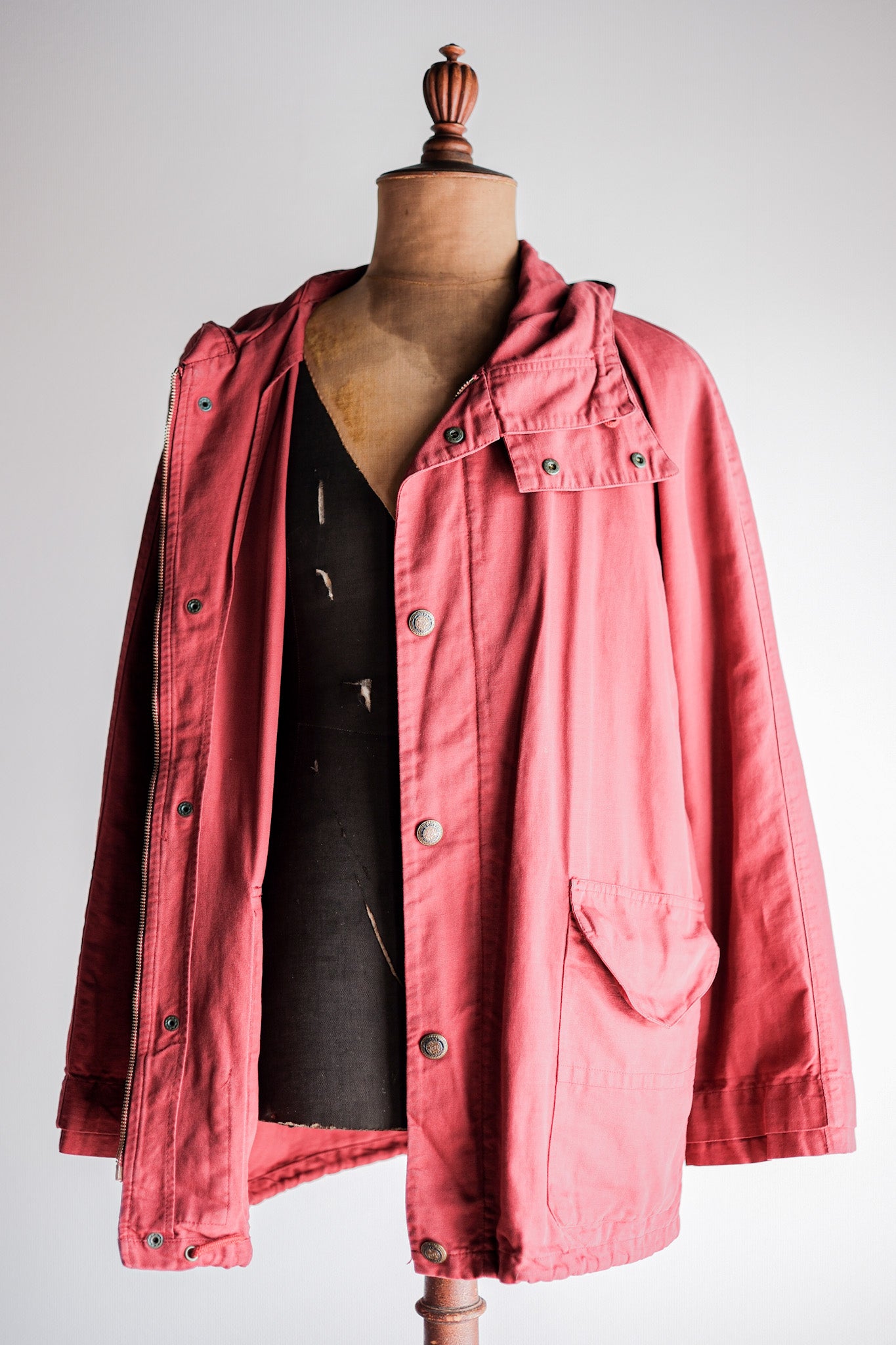 【~80’s】Old C.P.Company Garment Dyed Cotton Linen Parka Size.48