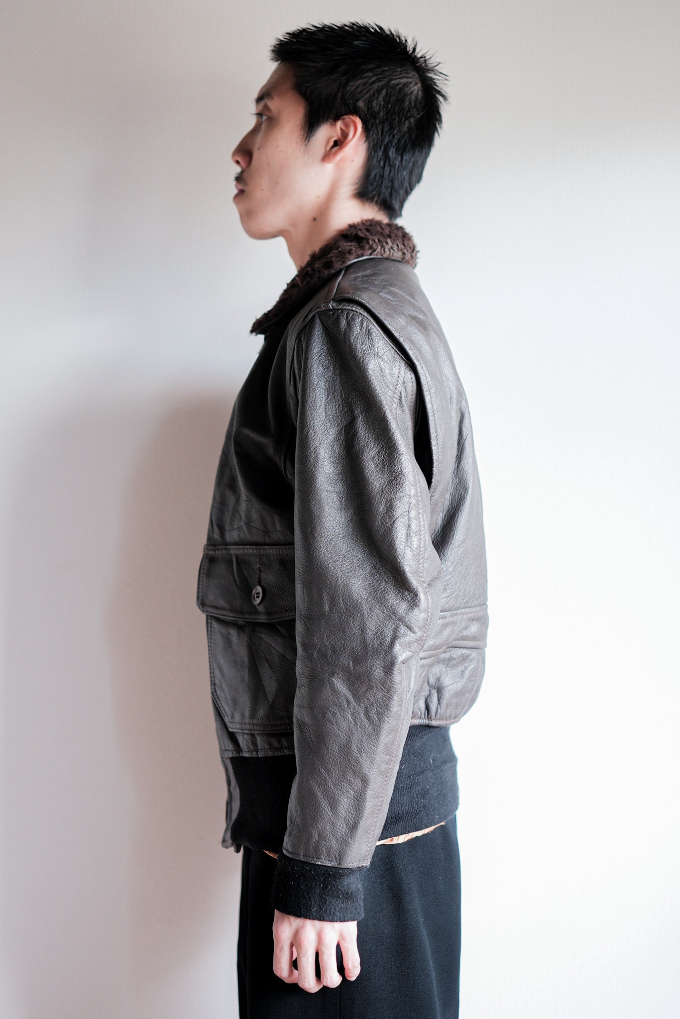 【~60's】U.S.NAVY G-1 Leather Flight Jacket Size.36