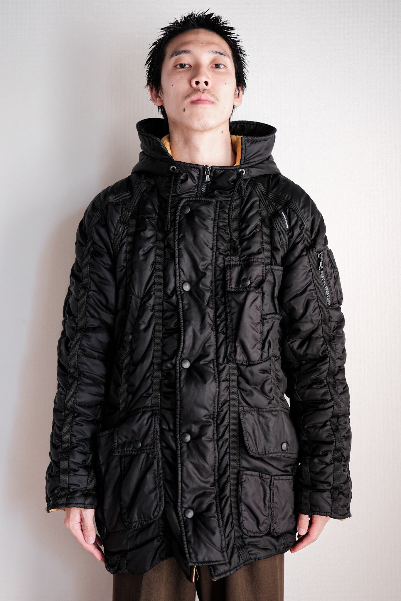 【~00's】Old DOLCE & GABBANA Multi Pocket Puffer Jacket Size.46