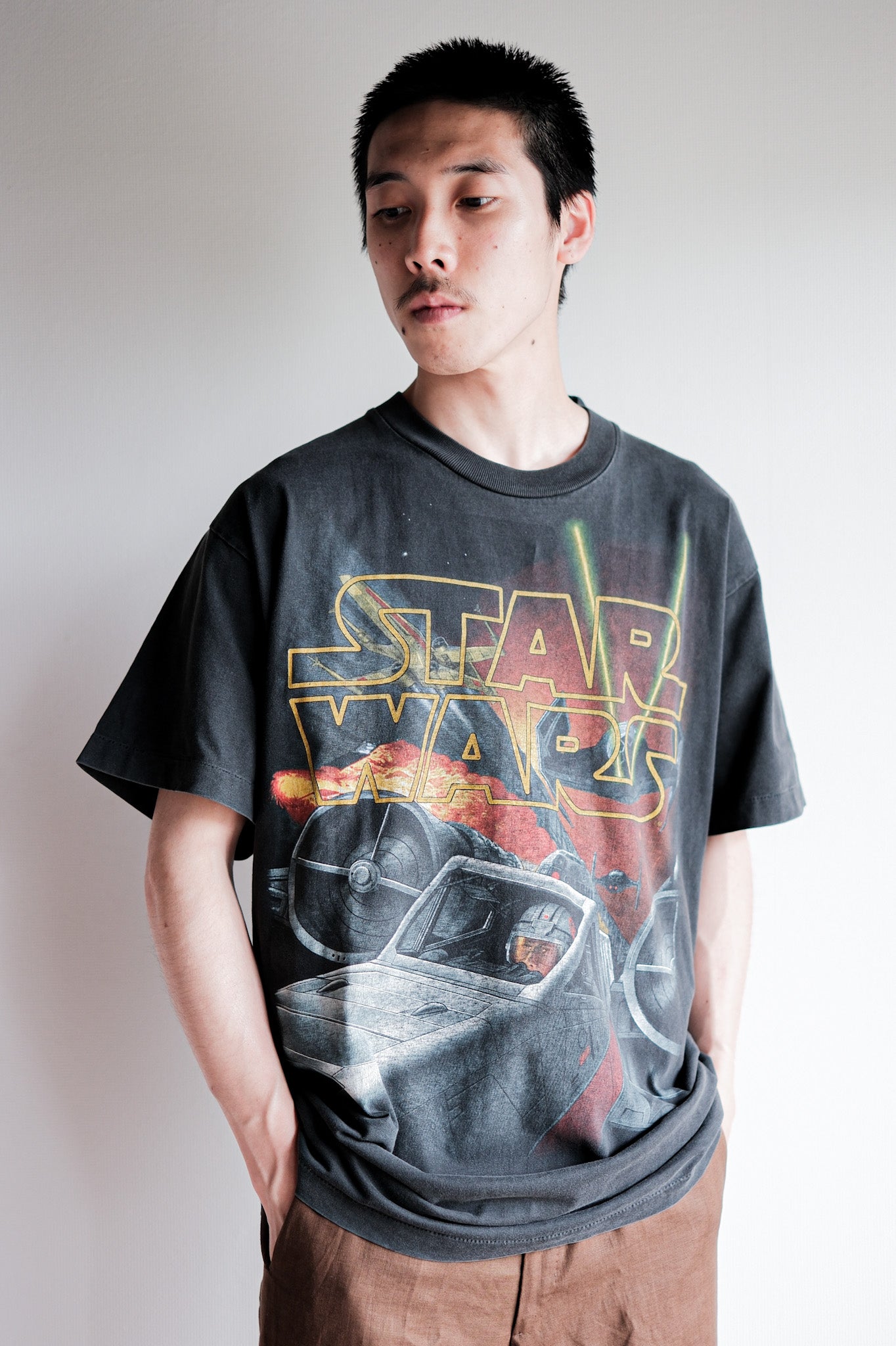 【~90's】Vintage Movie Print T-shirt Size.L "Star Wars" "Made in U.S.A."