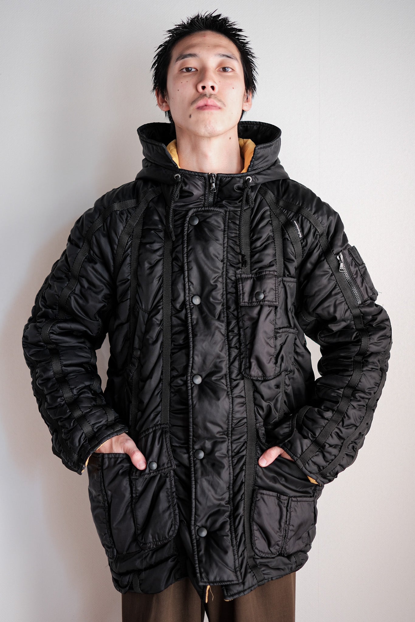【~00's】Old DOLCE & GABBANA Multi Pocket Puffer Jacket Size.46