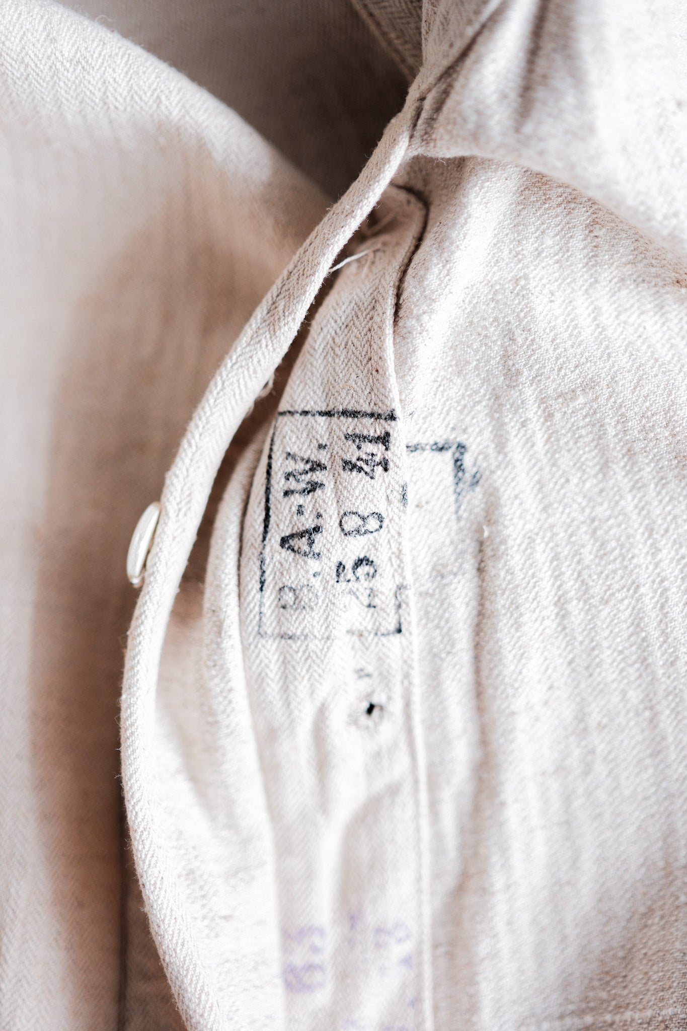 【~40's】German Air Force Drillich HBT Linen Jacket "Luftwaffe"