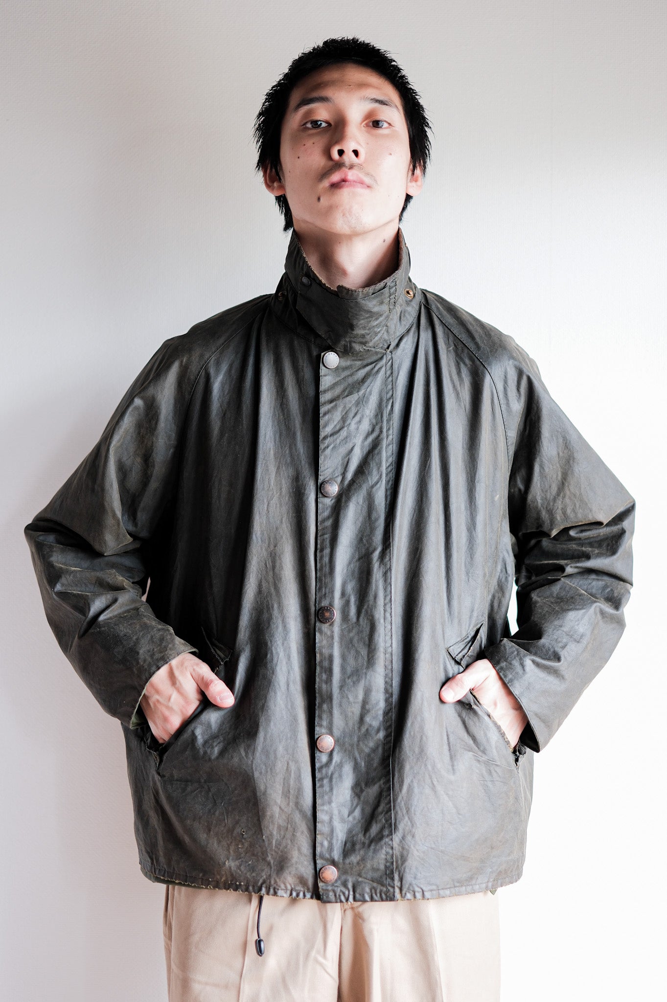 【~00's】Vintage Barbour "BEAULIEU JACKET" 3 Crest Size.42