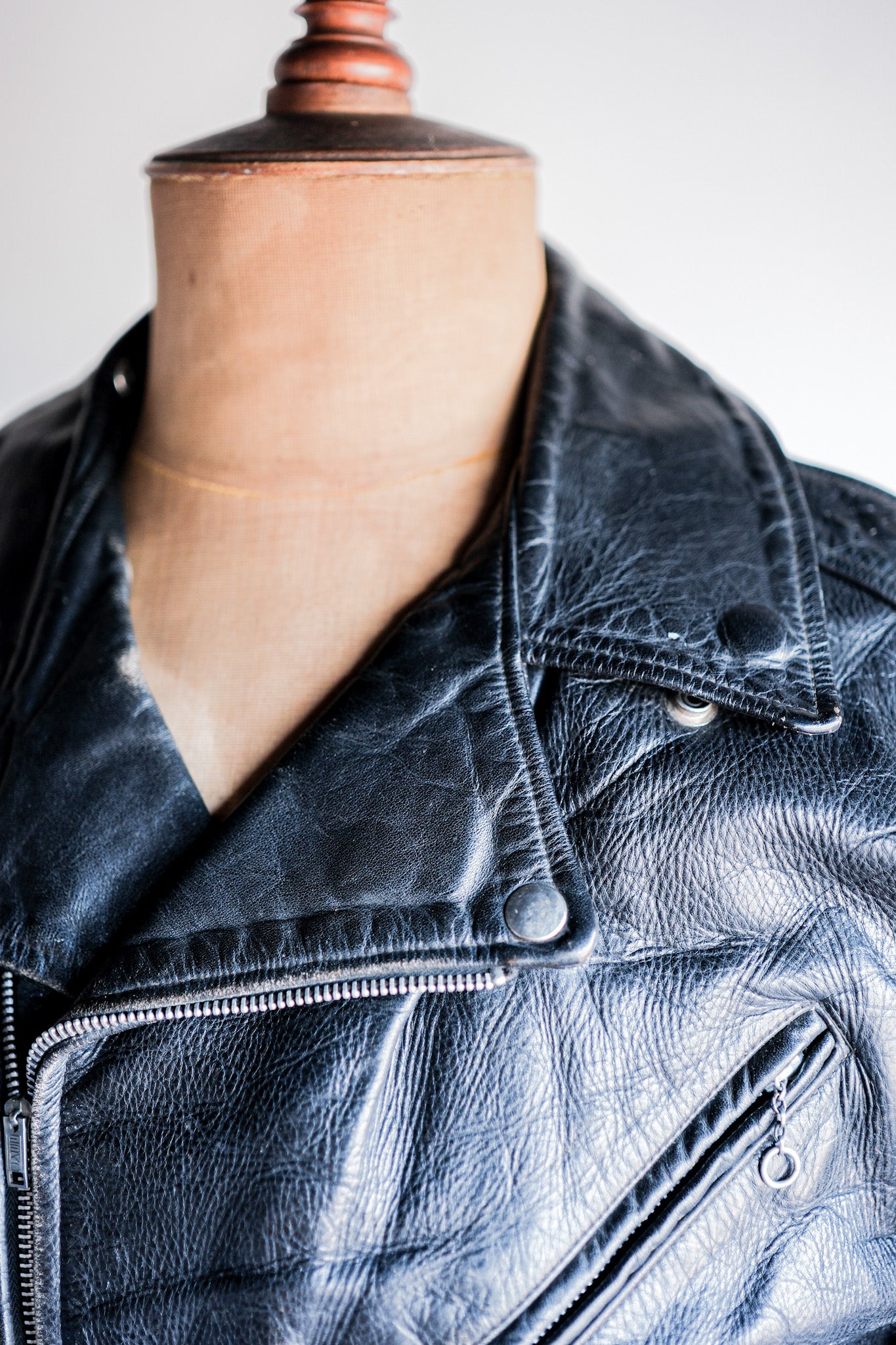 【~50's】American Vintage Two Star Horsehide Motorcycle Leather Jacket "WINDWARD"