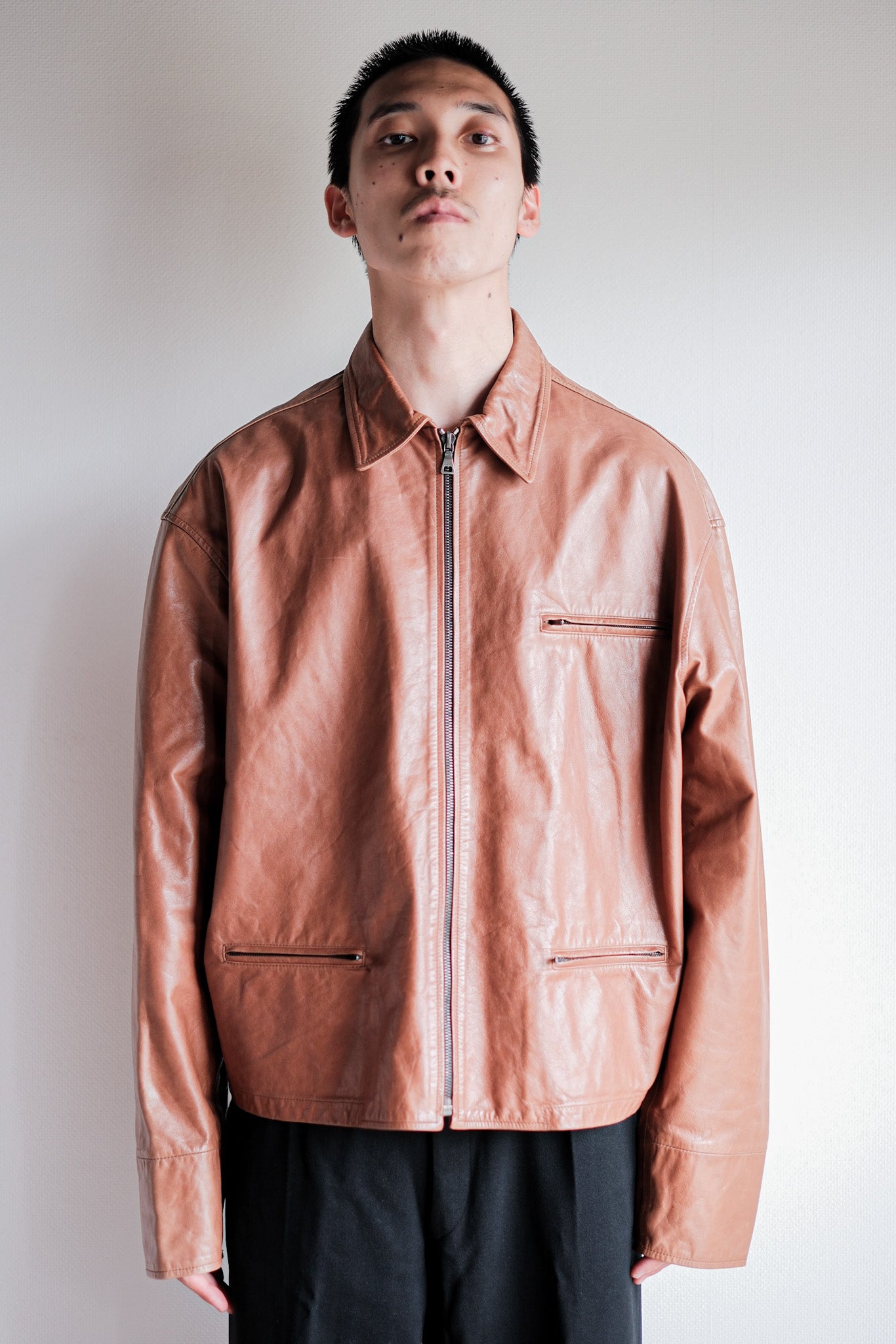 【~90’s】Old JIL SANDER Leather Jacket Size.48