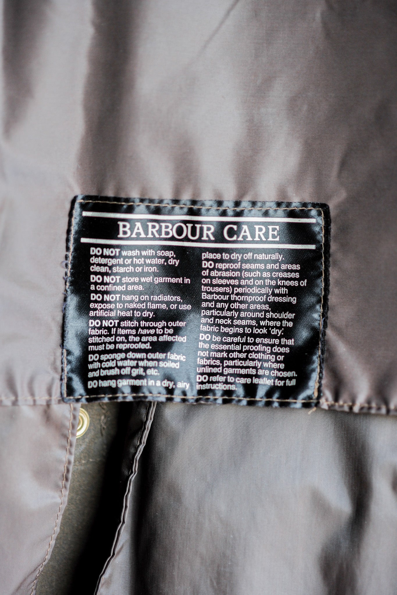 【~80's】Vintage Barbour "3/4 COAT" 2 Crest