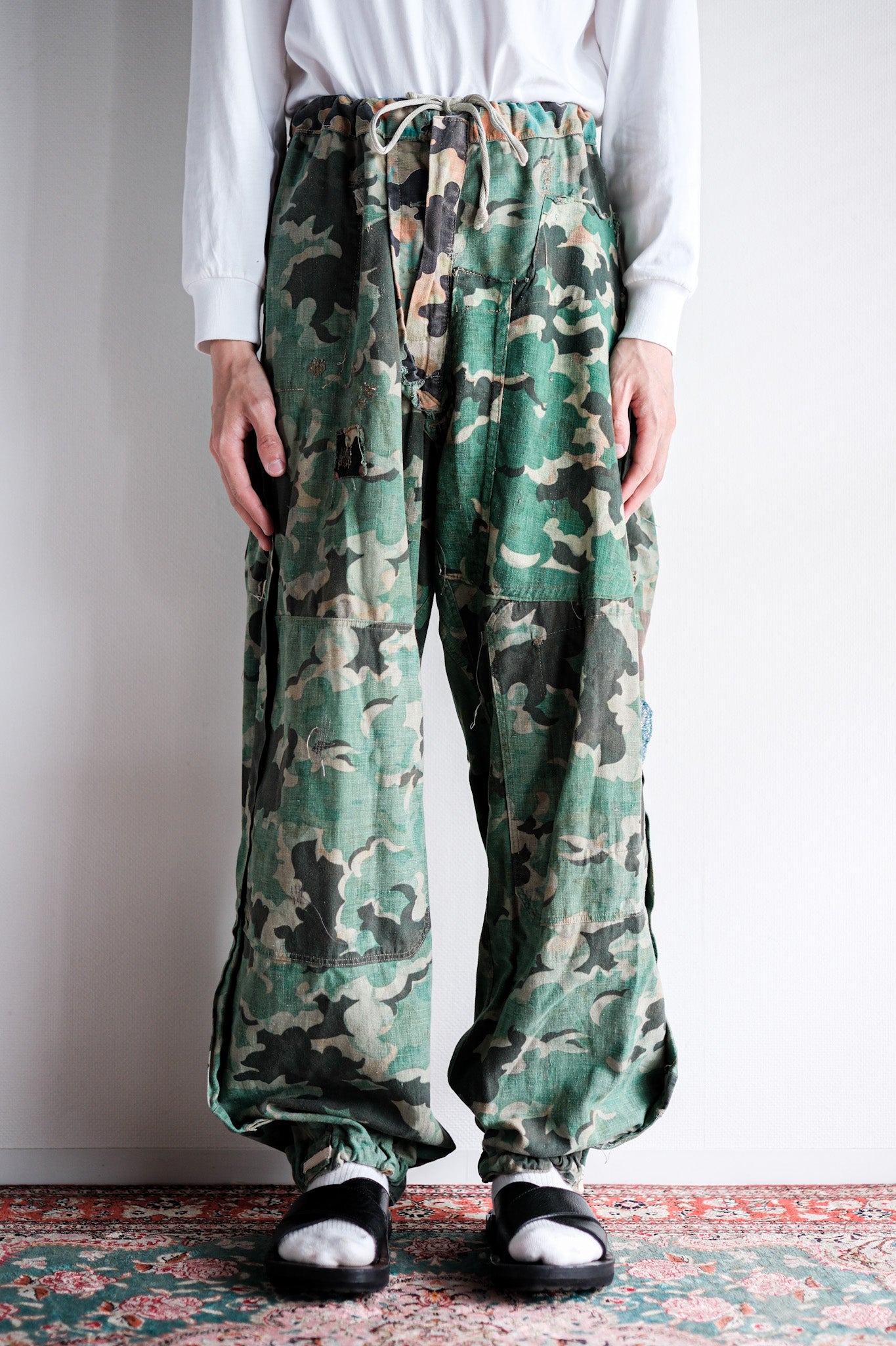 【~50's】Czechoslovakian Army Dubaky Camouflage Reversible Trousers
