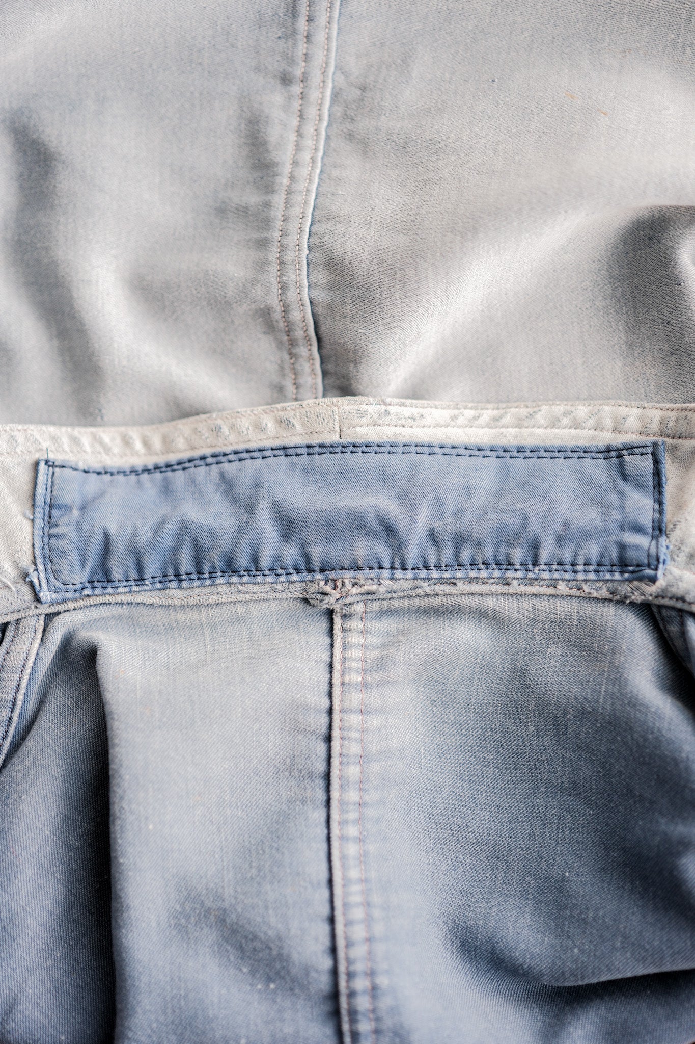 【~40's】French Vintage Blue Moleskin Work Jacket "4 Buttons"