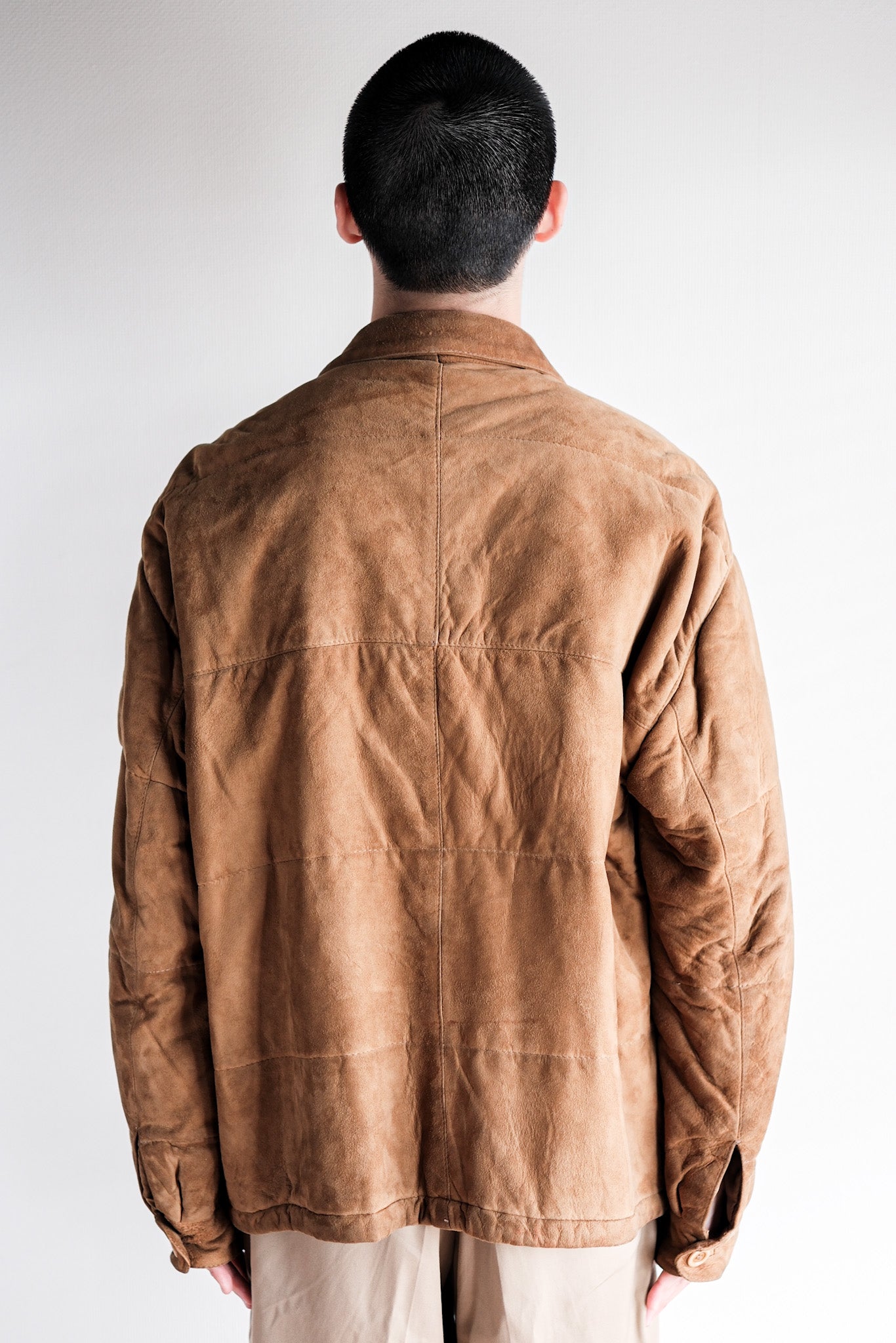 【~80's】Old GIORGIO ARMANI Suede Leather Jacket