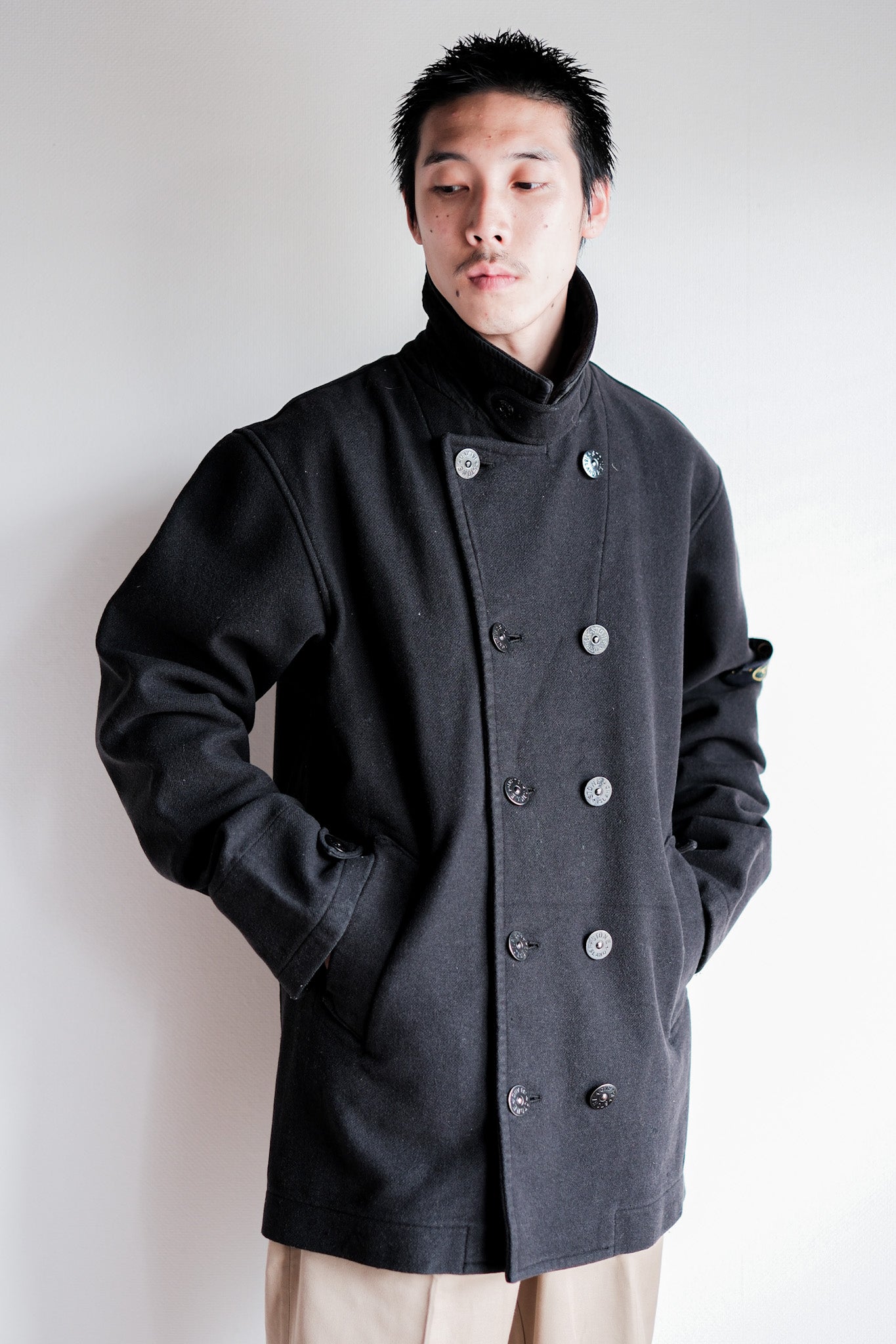 【06AW】Old STONE ISLAND Double Breasted Wool Jacket Size.L