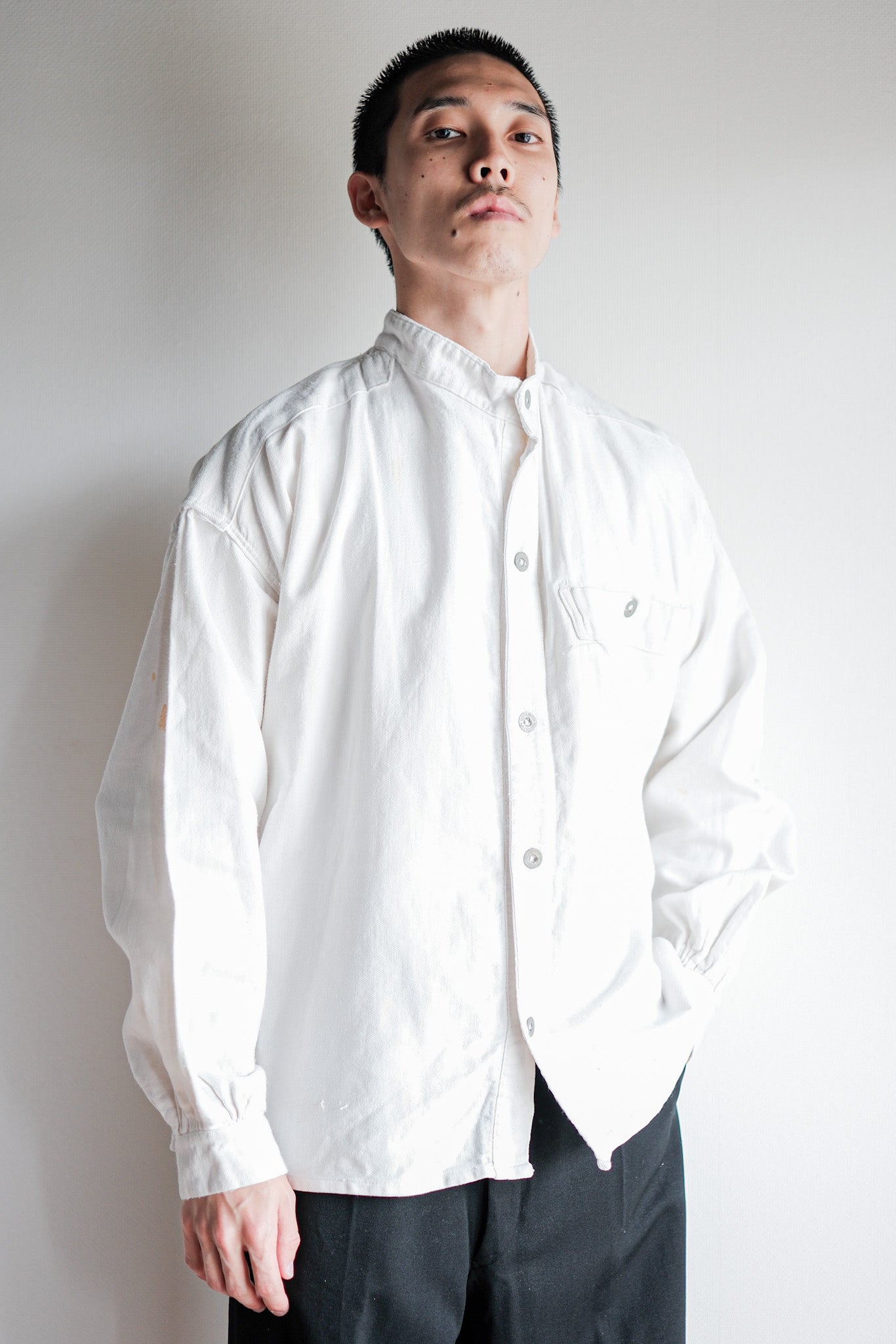 30's French Army Cotton Twill Bourgeron Jacket