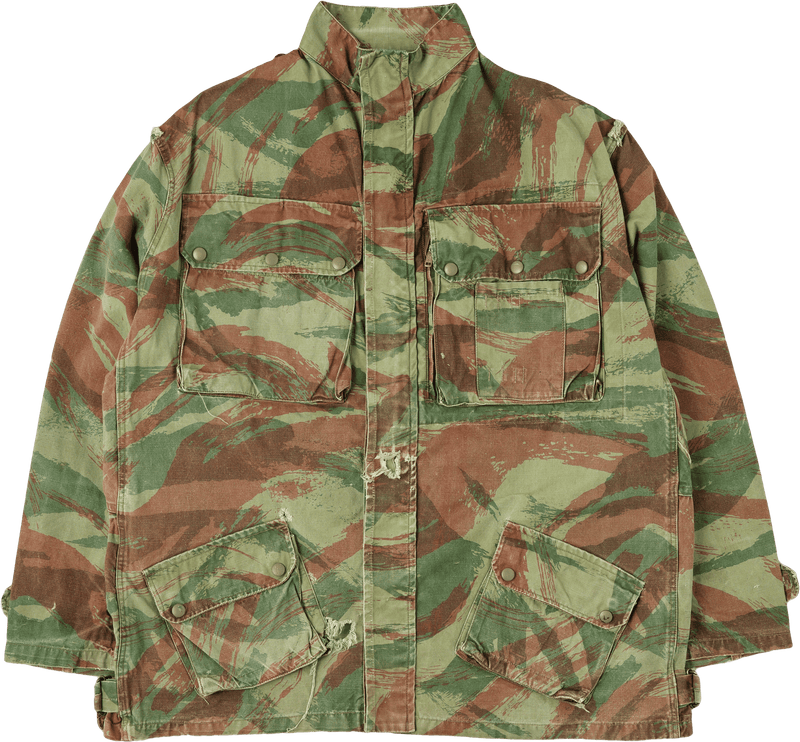 【~50's】French Army TAP47/54 Lizard Camouflage Paratrooper Jacket Size.32