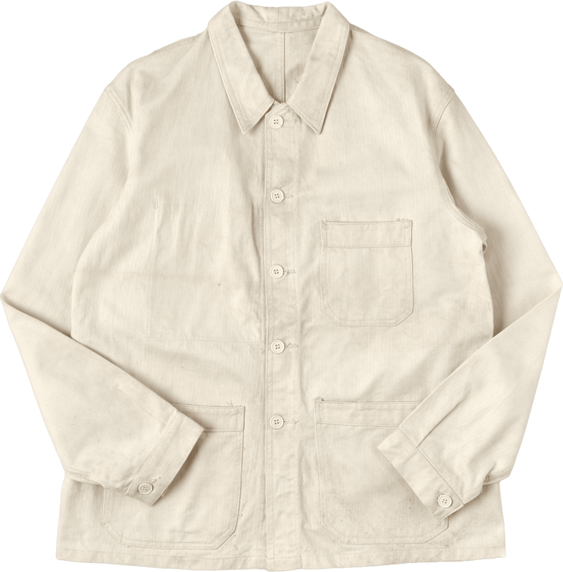 【~50's】French Vintage HBT Cotton Work Jacket "Vulcain"