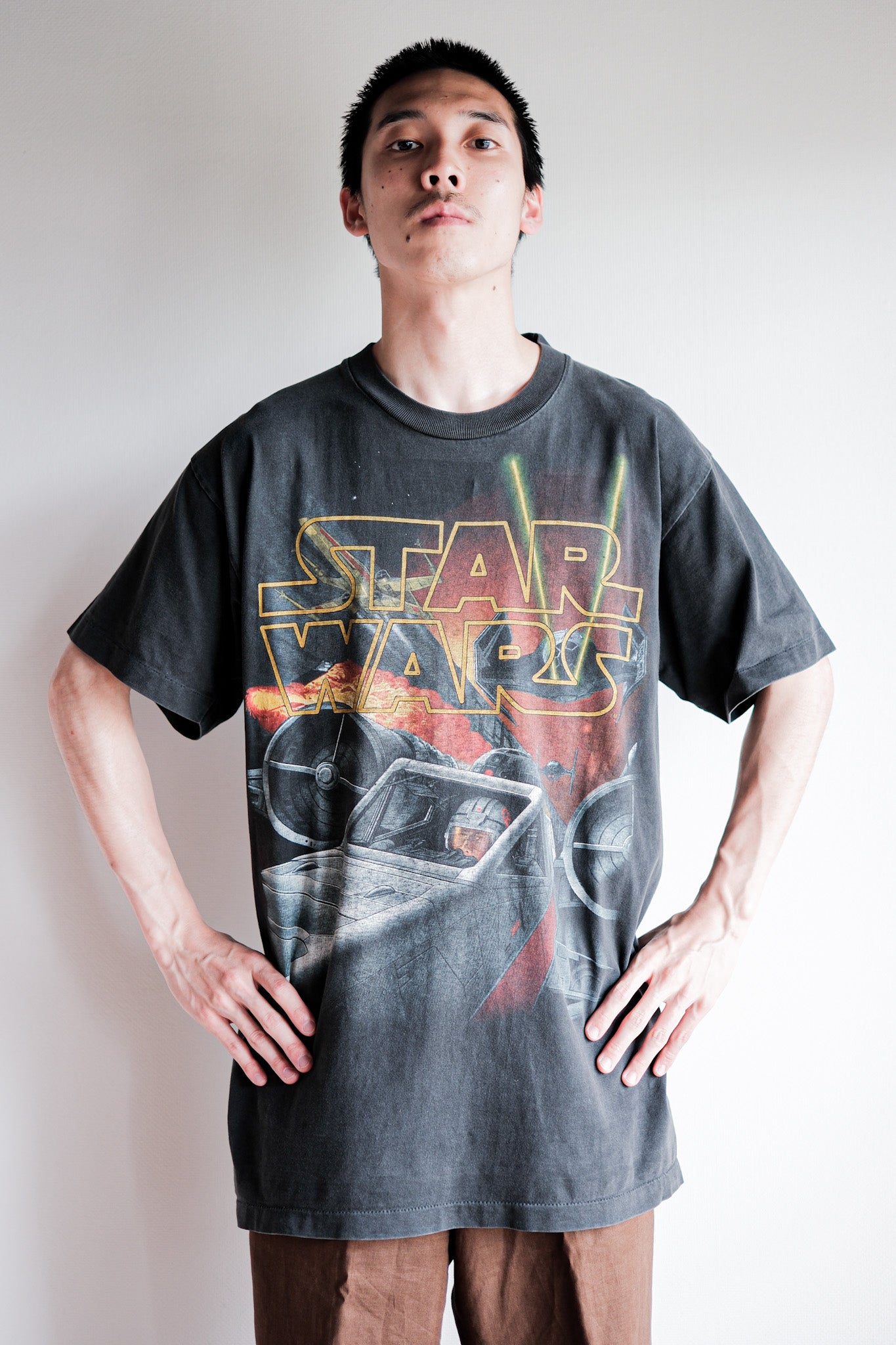 【~90's】Vintage Movie Print T-shirt Size.L "Star Wars" "Made in U.S.A."