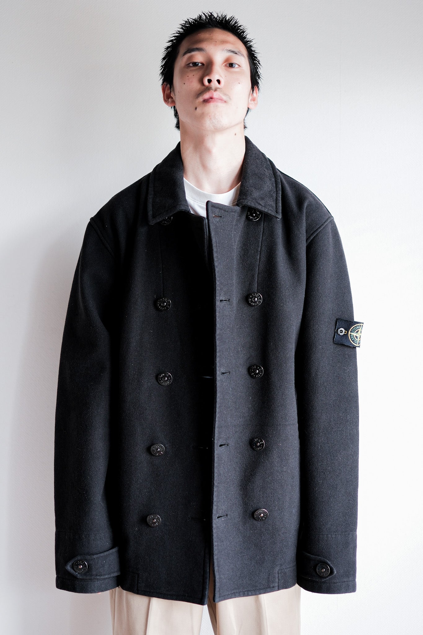 【06AW】Old STONE ISLAND Double Breasted Wool Jacket Size.L