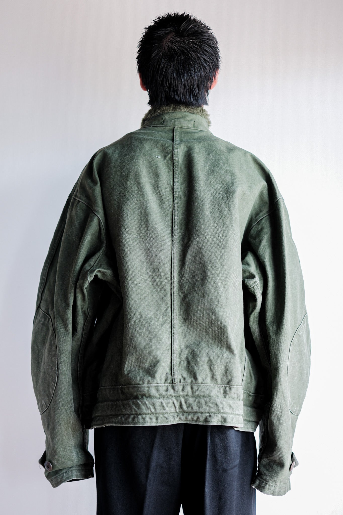 【~60's】Swedish Army Dispatch Rider Motorcycle Jacket Size.C56