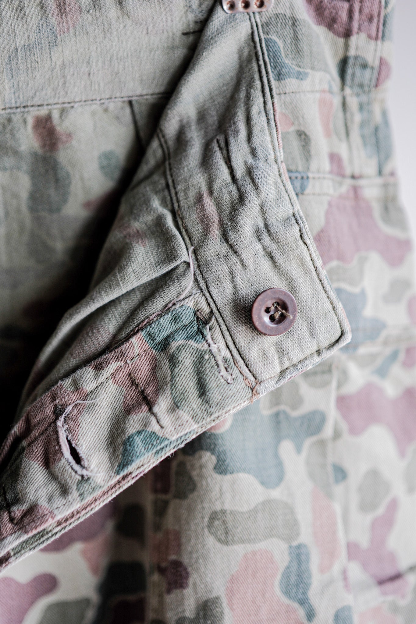 【~50's】Dutch Army Frogskin Camouflage Field Trousers Size.46