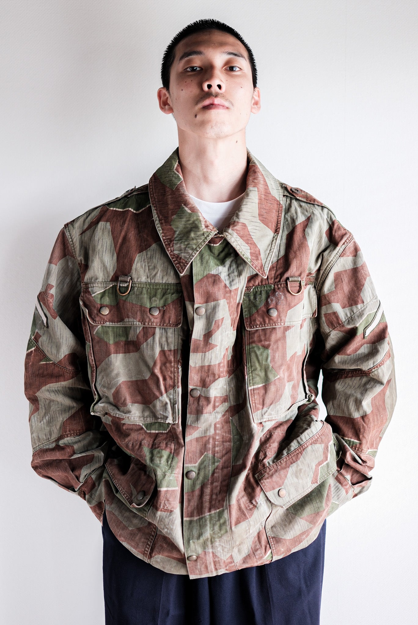 【~50's】German Army Splinter Camouflage Paratrooper Jacket