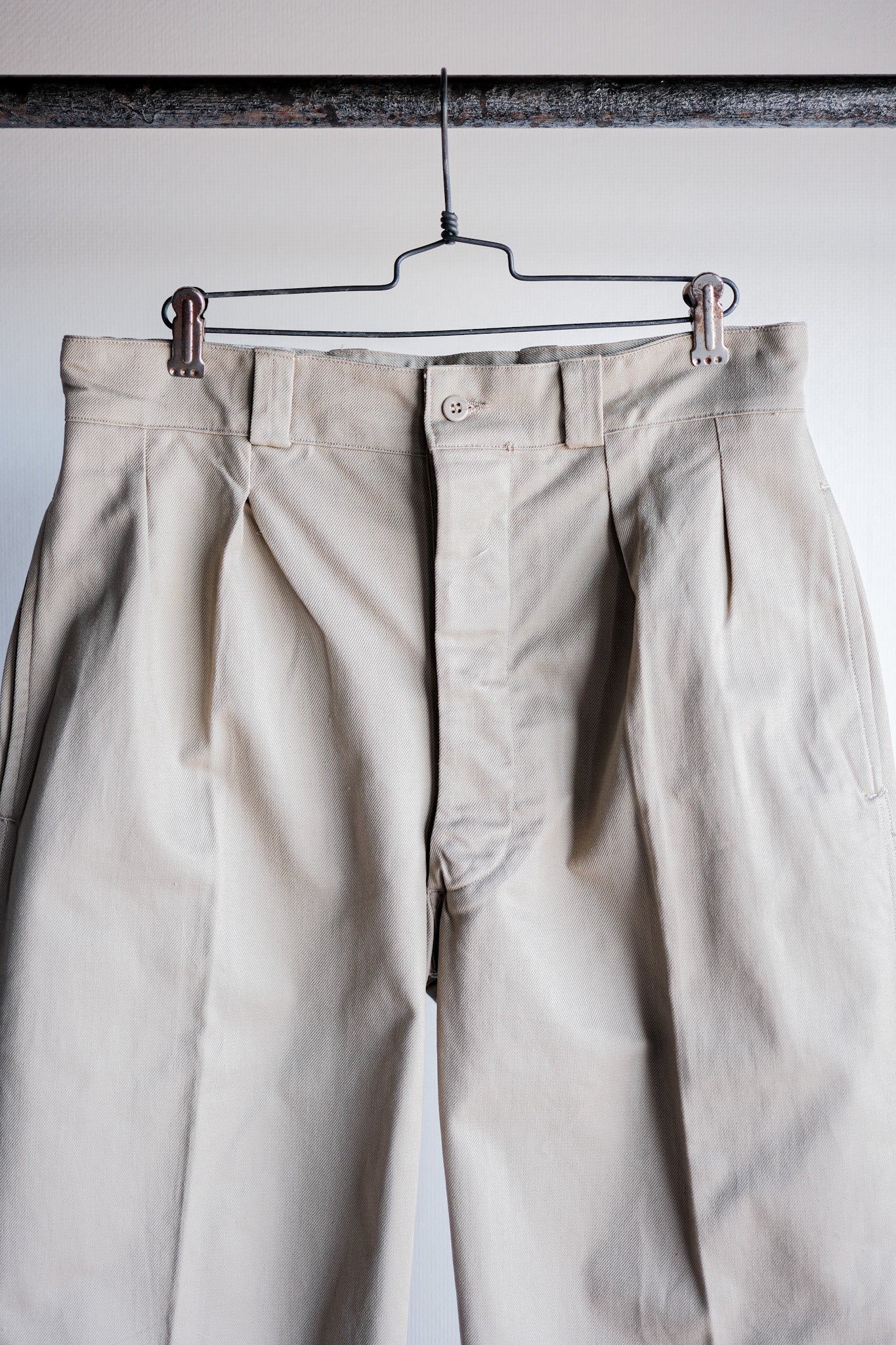 【~60's】French Army M52 Chino Trousers Size.32 "Dead Stock"