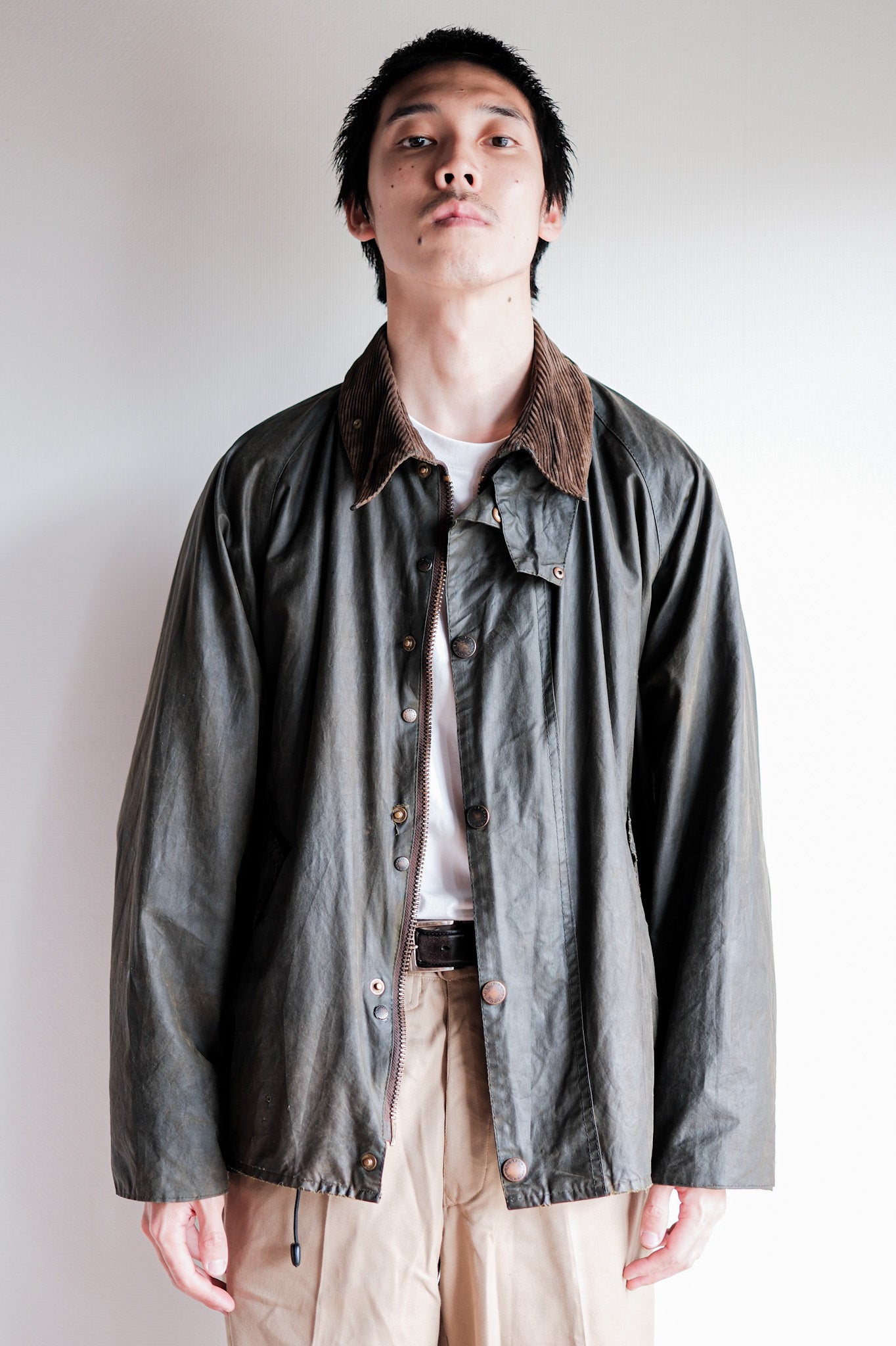 【~00's】Vintage Barbour "BEAULIEU JACKET" 3 Crest Size.42