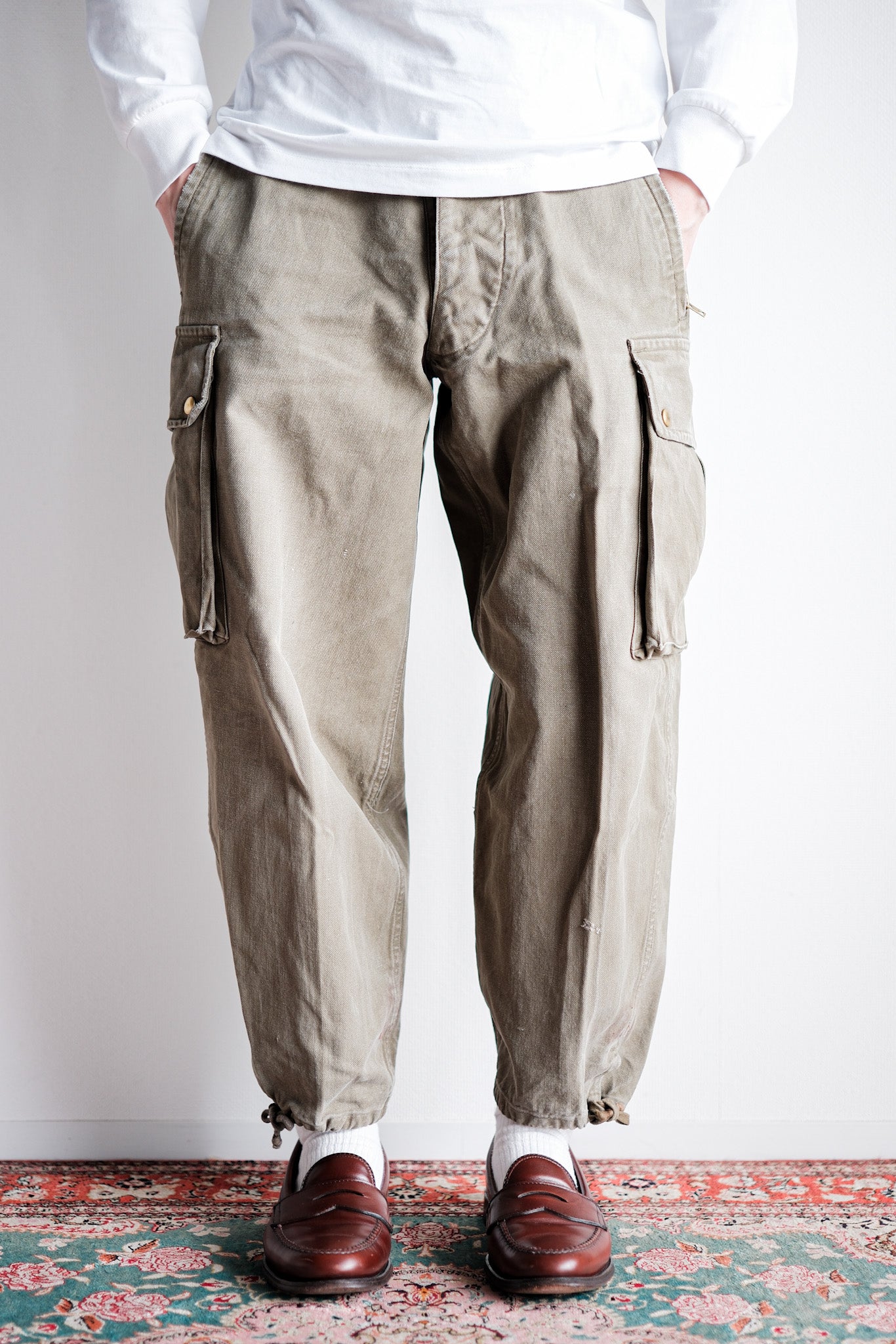 【~40's】French Army TAP47 Paratrooper Trousers "1st Type"