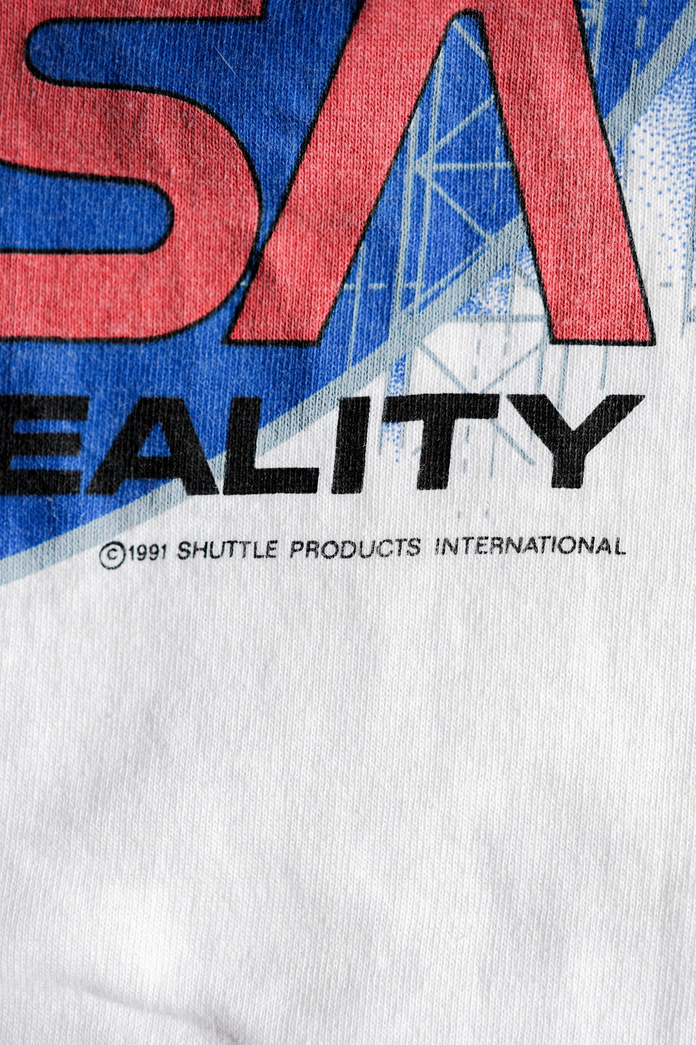 【~90's】Vintage Federal Agency Print T-shirt Size.XL "NASA" "Made in U.S.A."