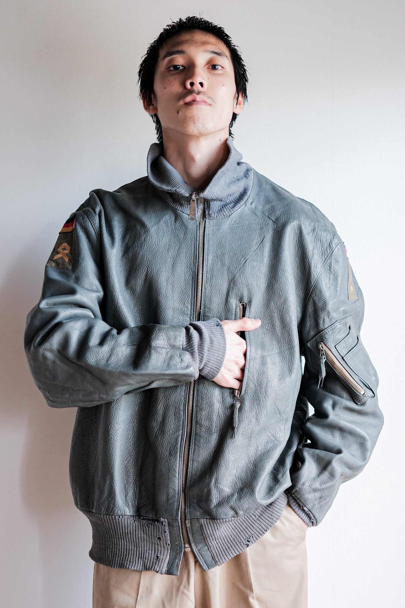 【~60’s】West German Air Force Pilot Leather Jacket