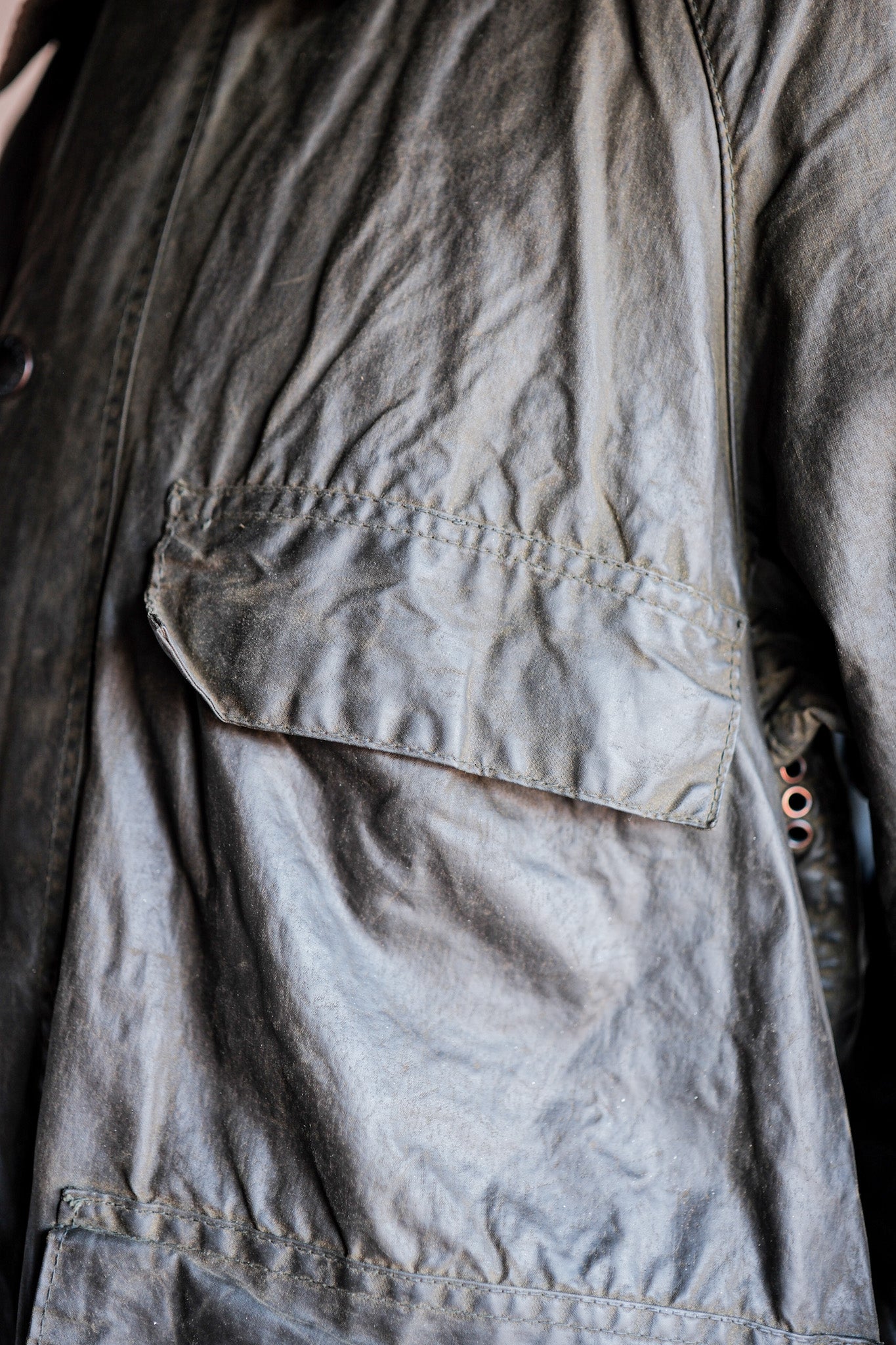 【~80’s】Vintage Barbour "BEDALE" 2 Crest Size.38 "4 Pockets"