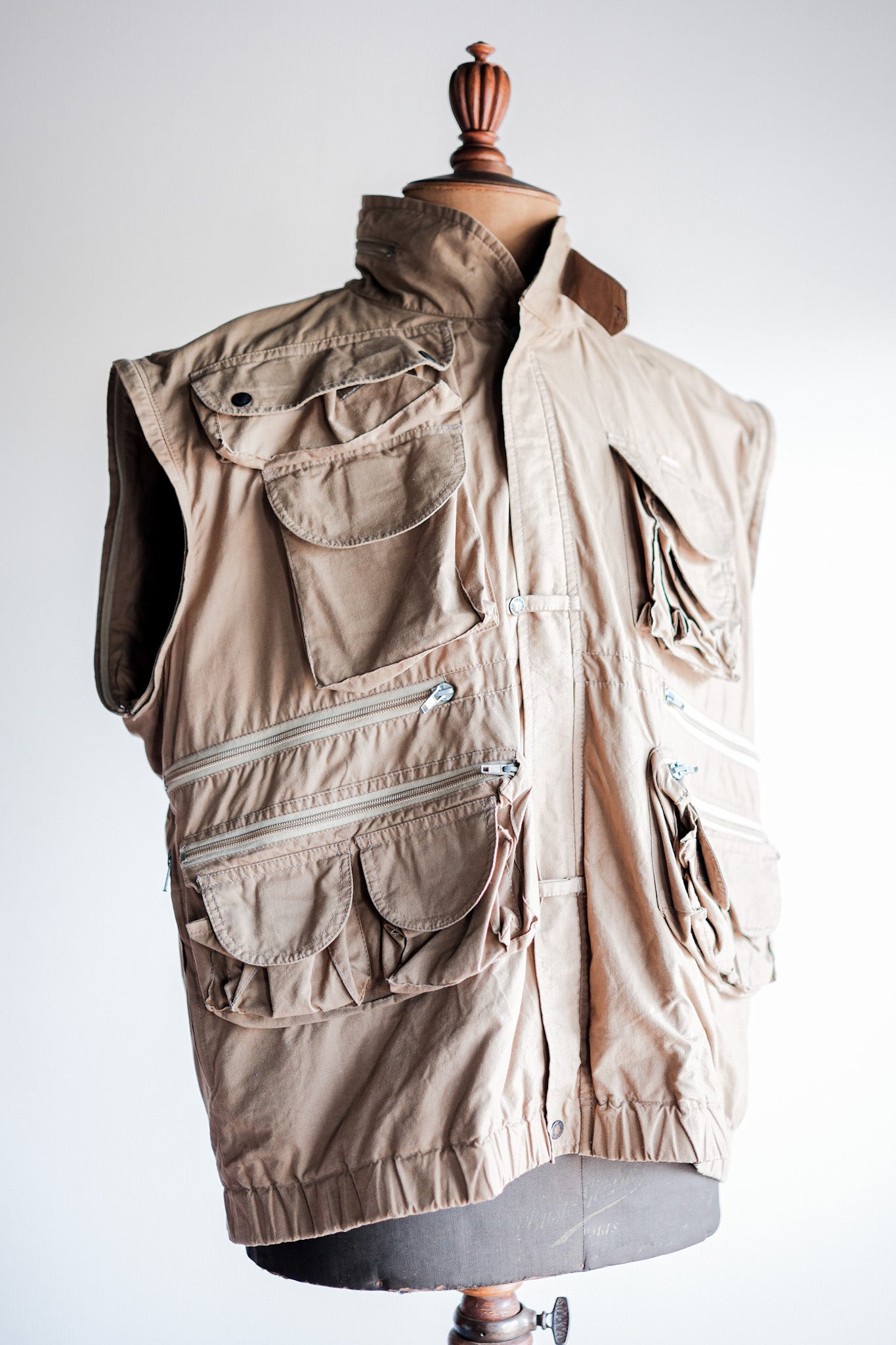 【~90's】Old Renoma Paris Multi Pocket Photographer Vest Size.48/50