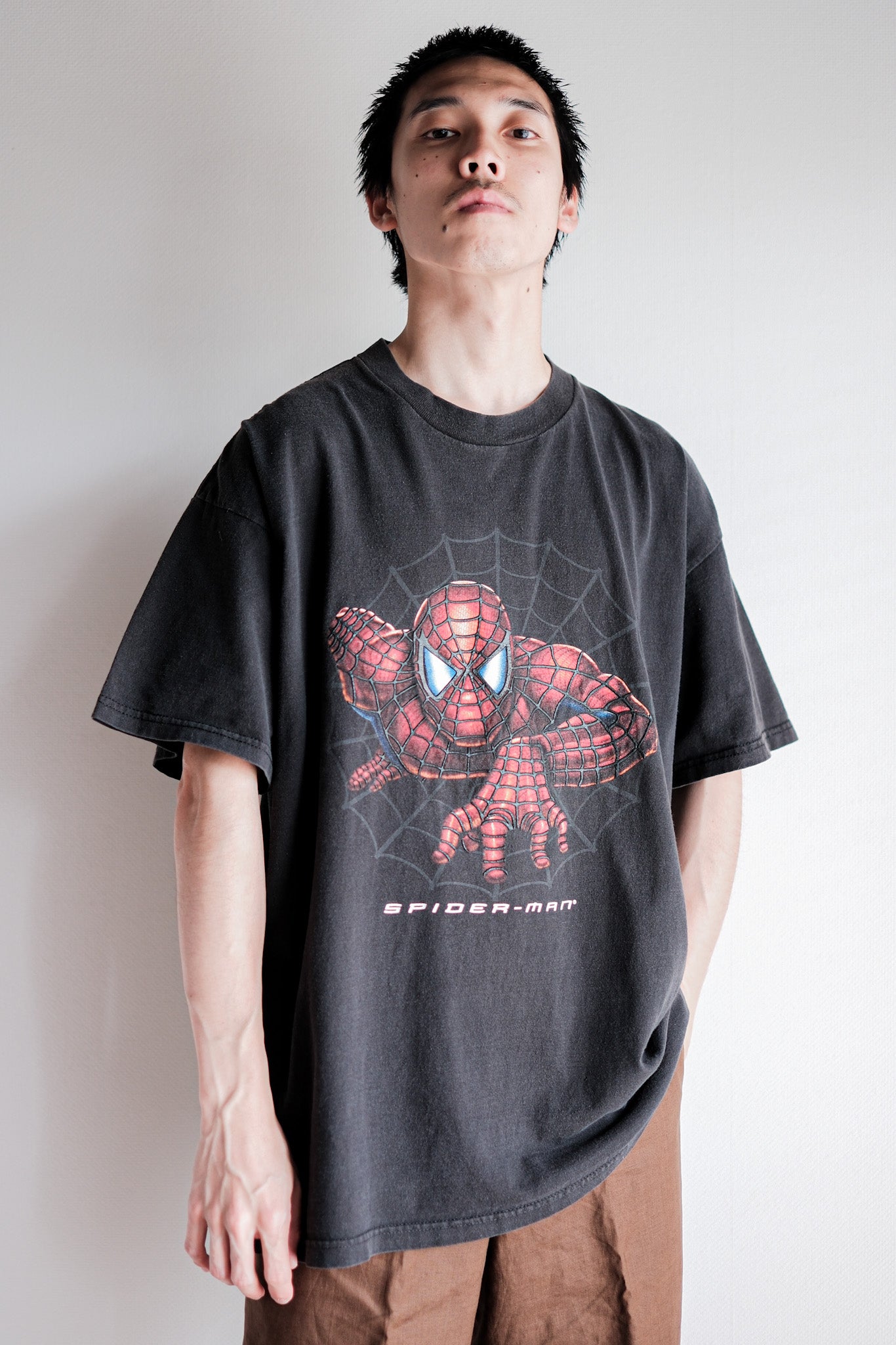 【~00's】Vintage Movie Print T-shirt Size.XL "Spider-Man" "Made in U.S.A."