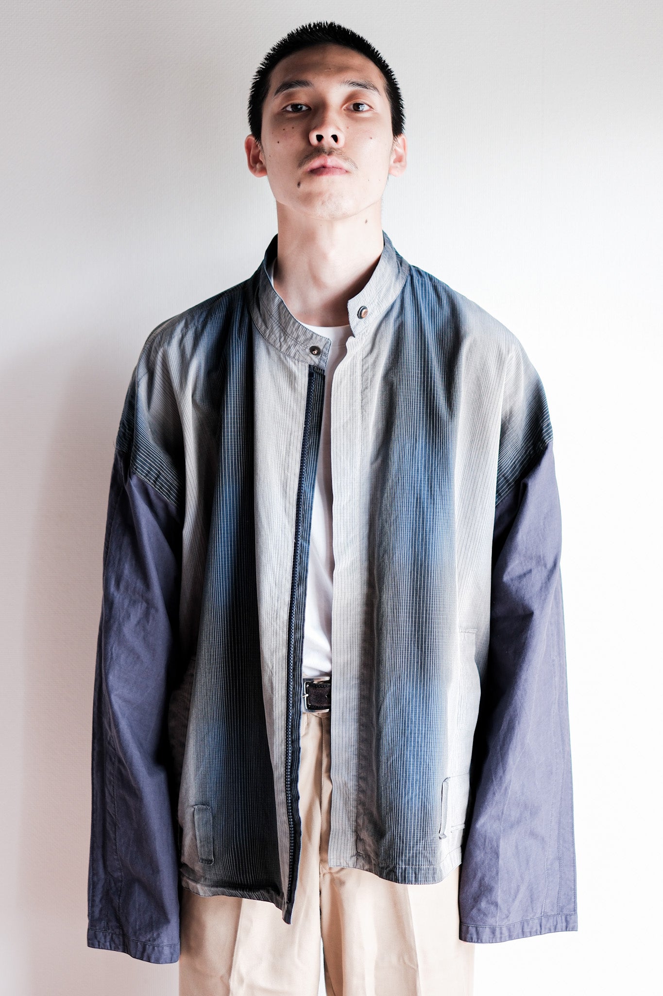 【~80’s】Old Gianni Versace Cotton Striped Jacket Size.42