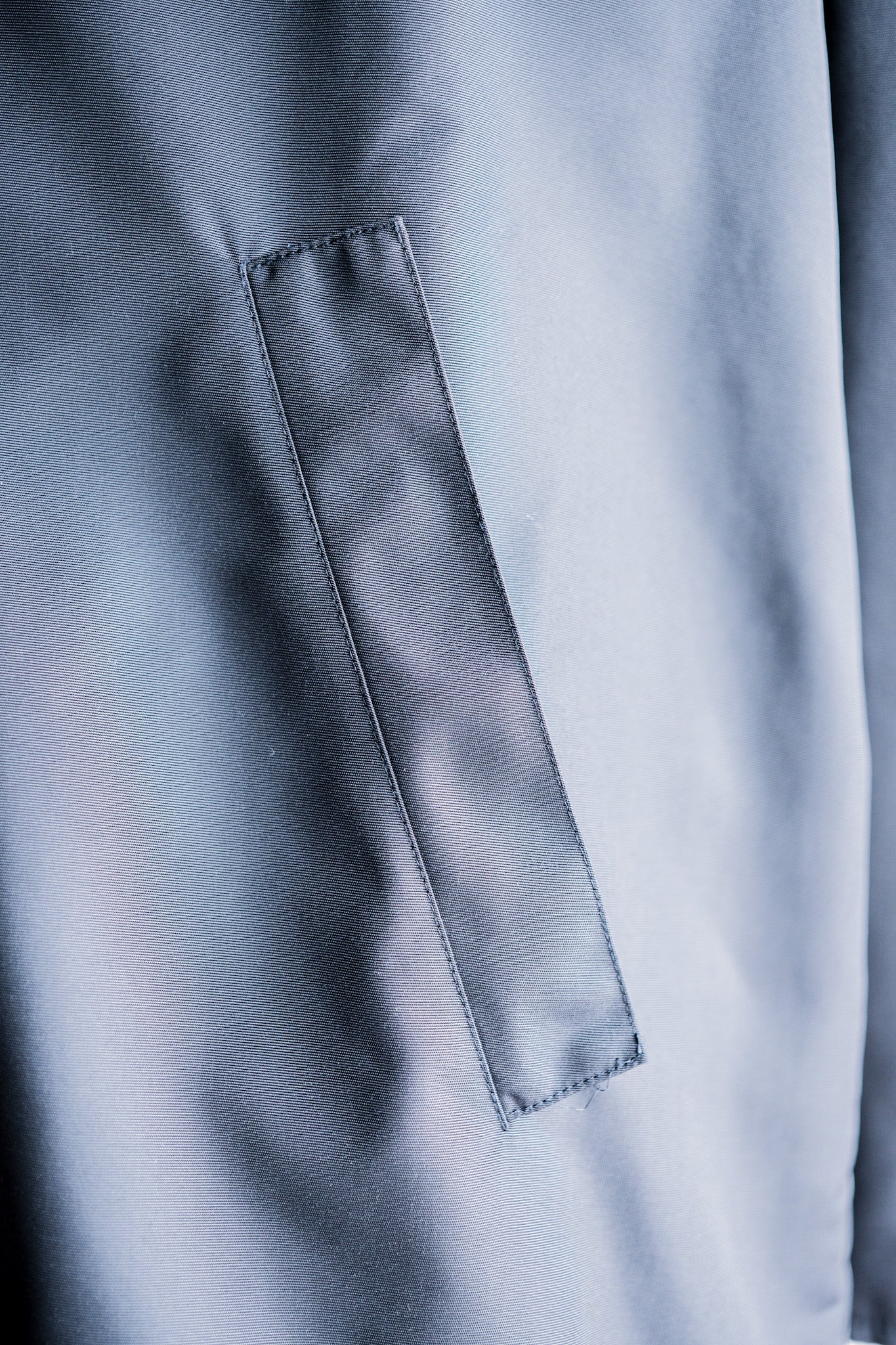 【~90's】Old Hermès Paris Navy Polyamide Harf Coat Size.56