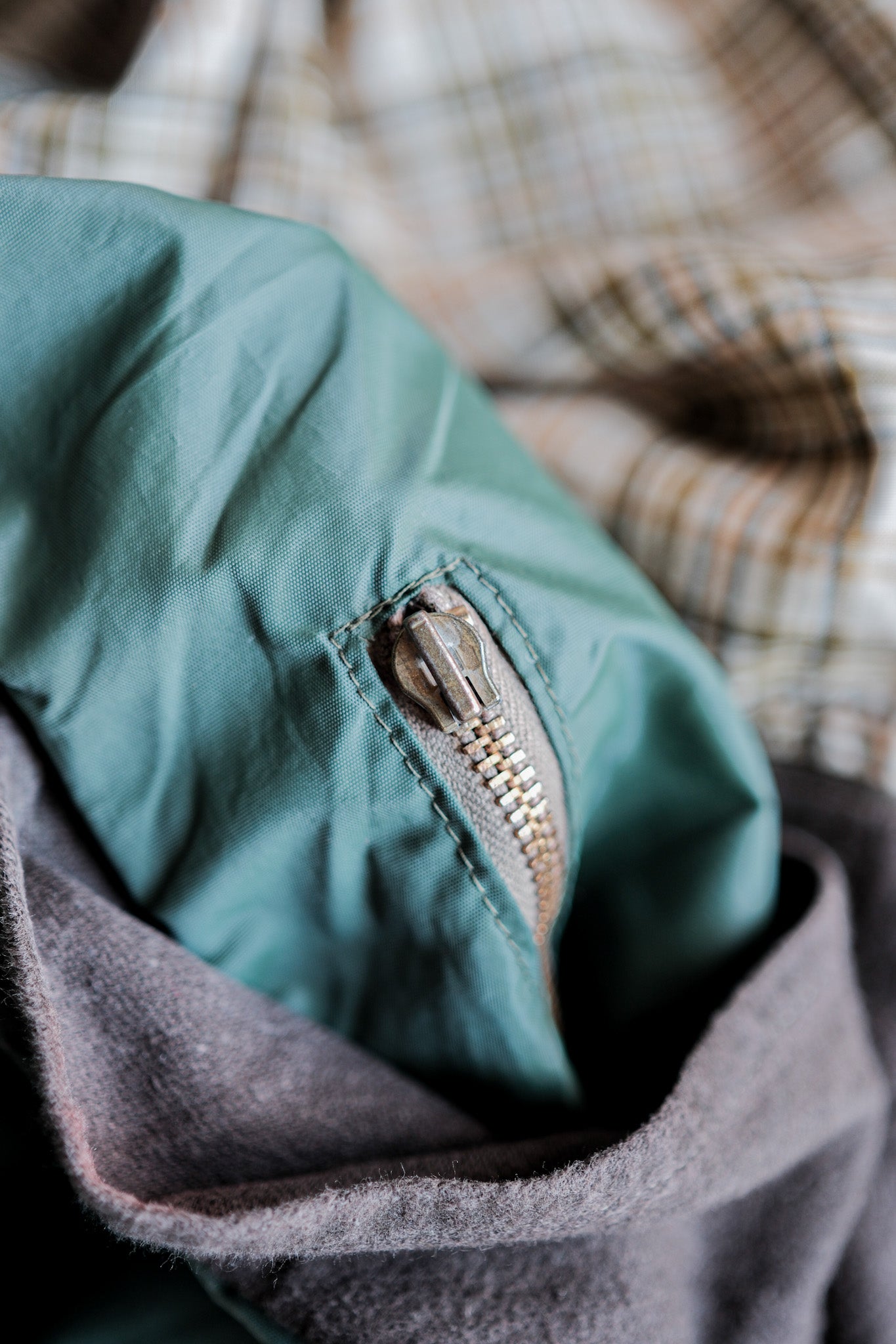 【~60's】French Vintage Hunting & Fishing Cotton Jacket Size.52 "L'ESQUIMAU"