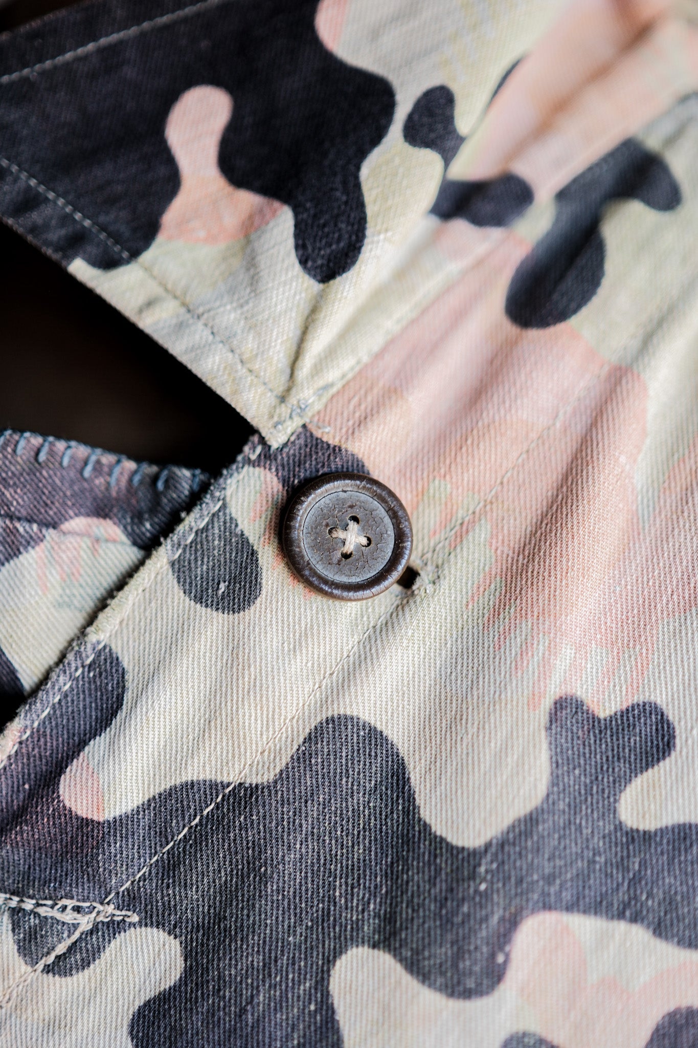 【~50's】Czechoslovakian Army Dubaky Camouflage Reversible Smock