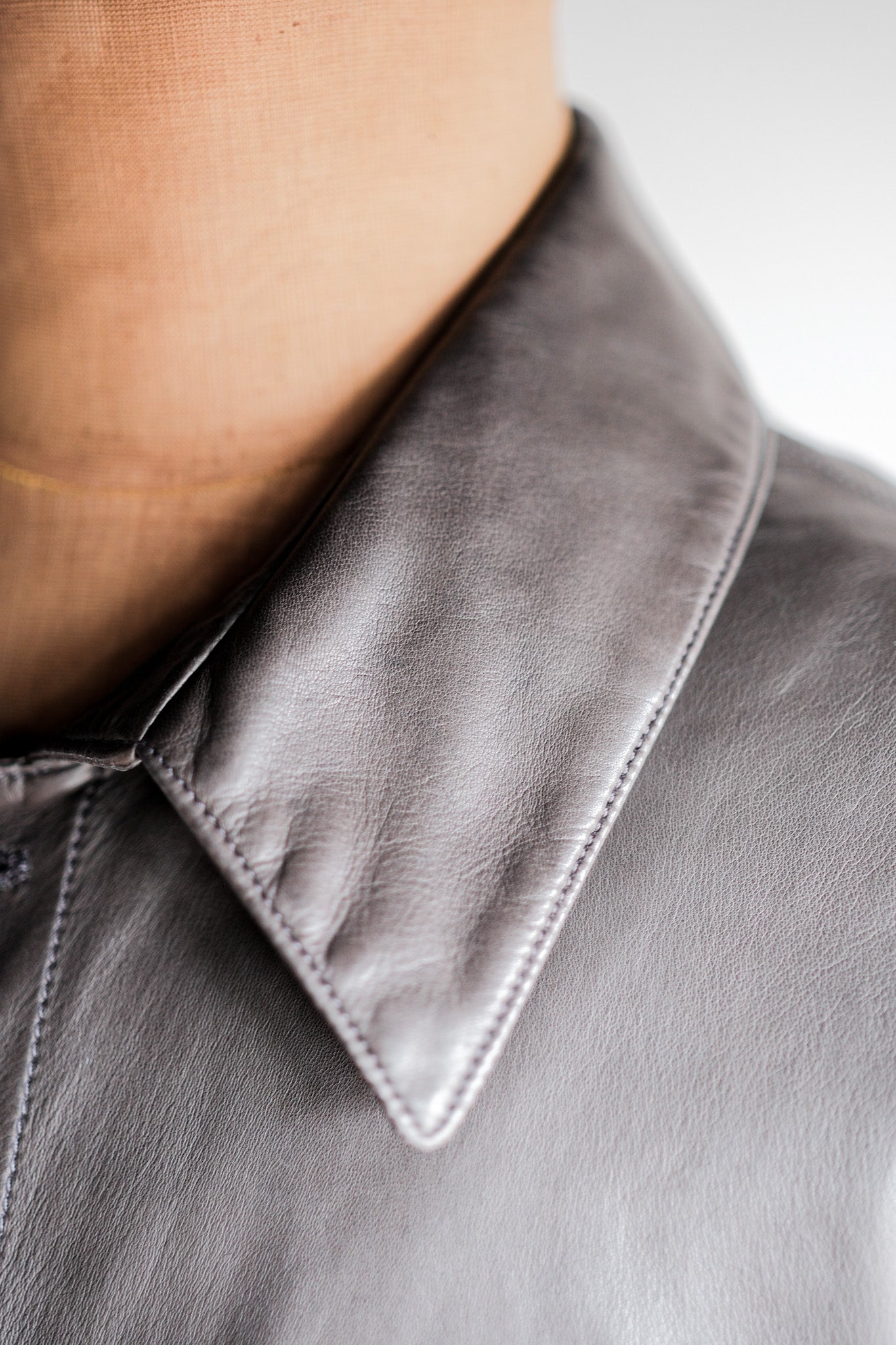 【~90's】Old SERAPHIN Lamb Leather Shirt Jacket Size.54