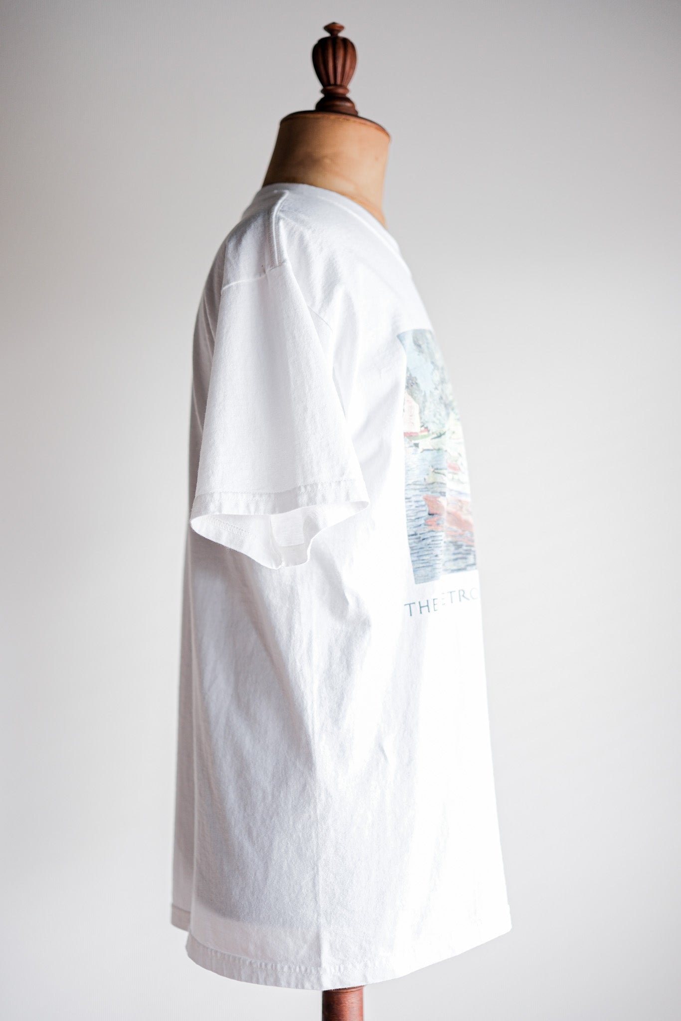 【~00's】Vintage Art Print T-shirt Size.L "Vincent Van Gogh's" "Bank of the Oise at Auvers"