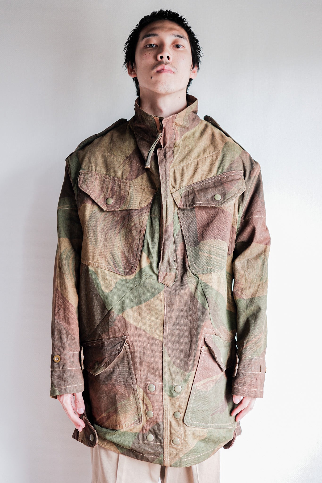 【~50's】British Army Airborne Troops Brushstroke Camouflage Denison Smock Size.3 "SAS"