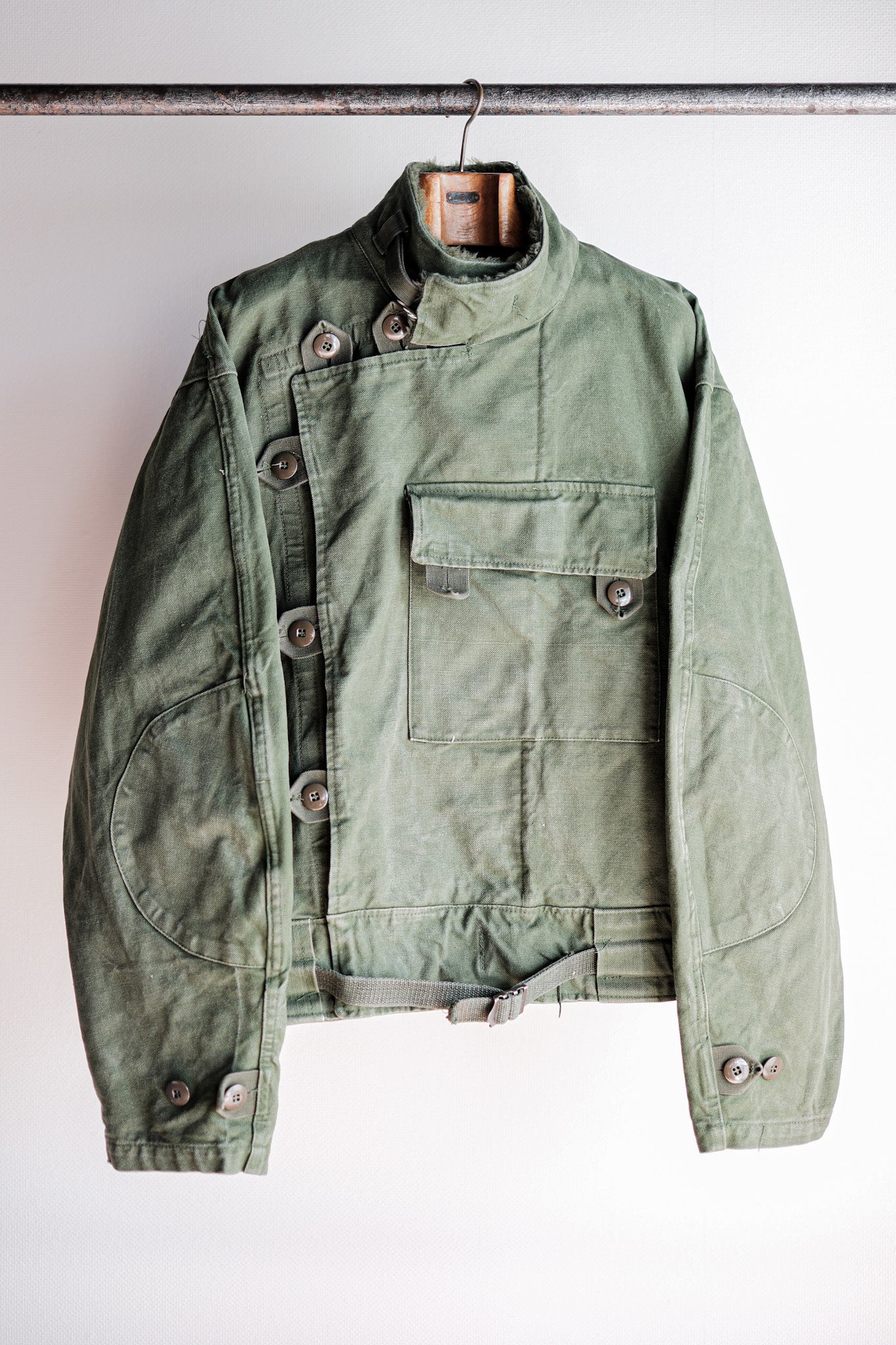 【~60's】Swedish Army Dispatch Rider Motorcycle Jacket Size.C56