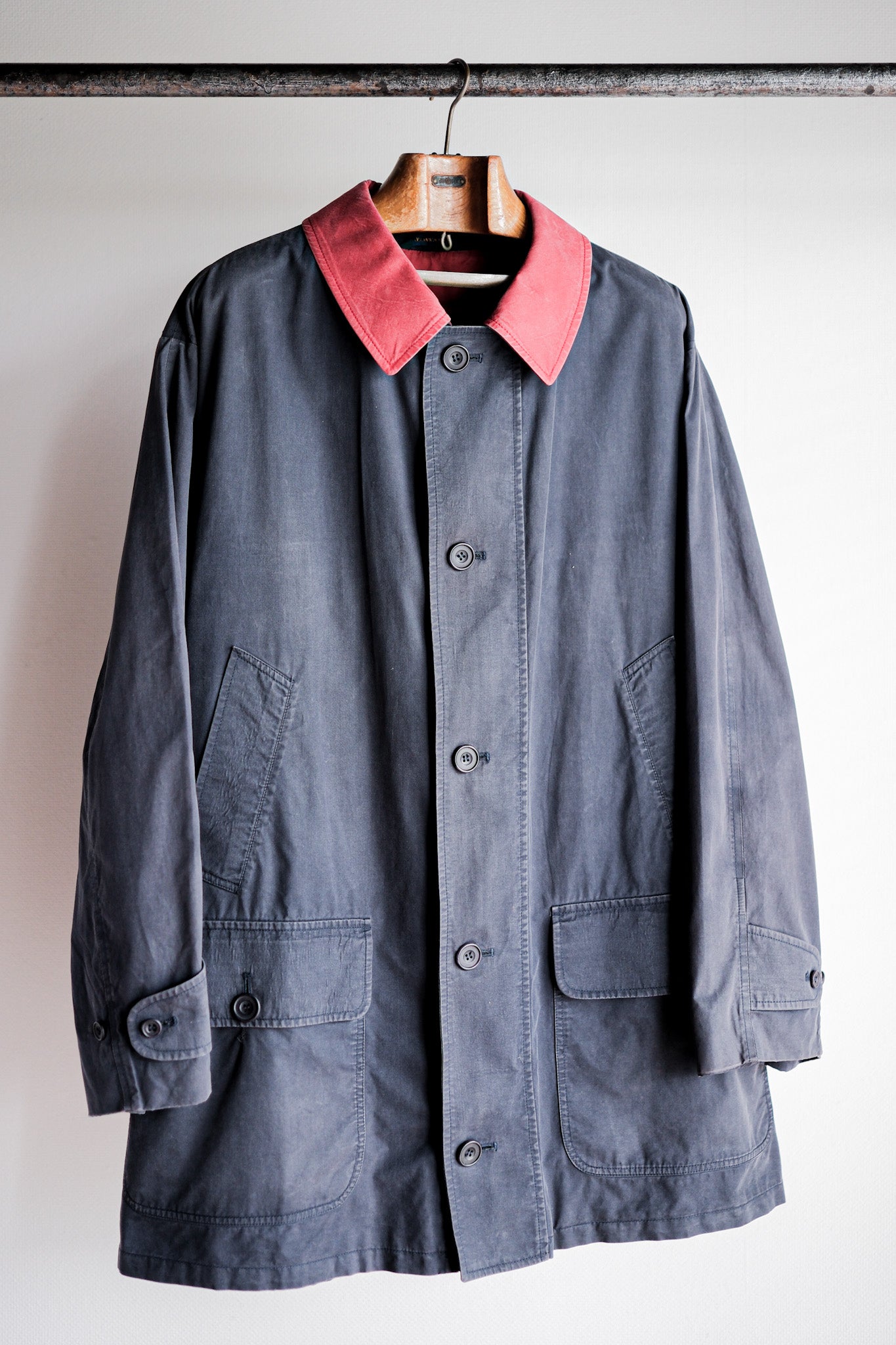 【~90's】Old INVERTERE 2 Tone Cotton Coat