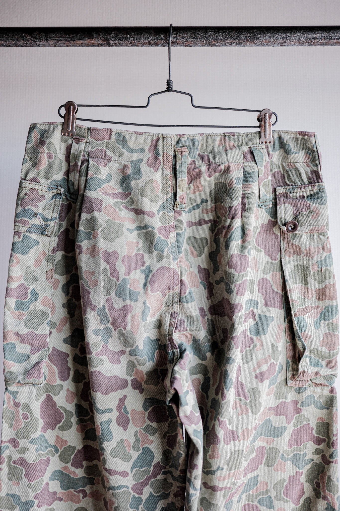 【~50's】Dutch Army Frogskin Camouflage Field Trousers Size.46
