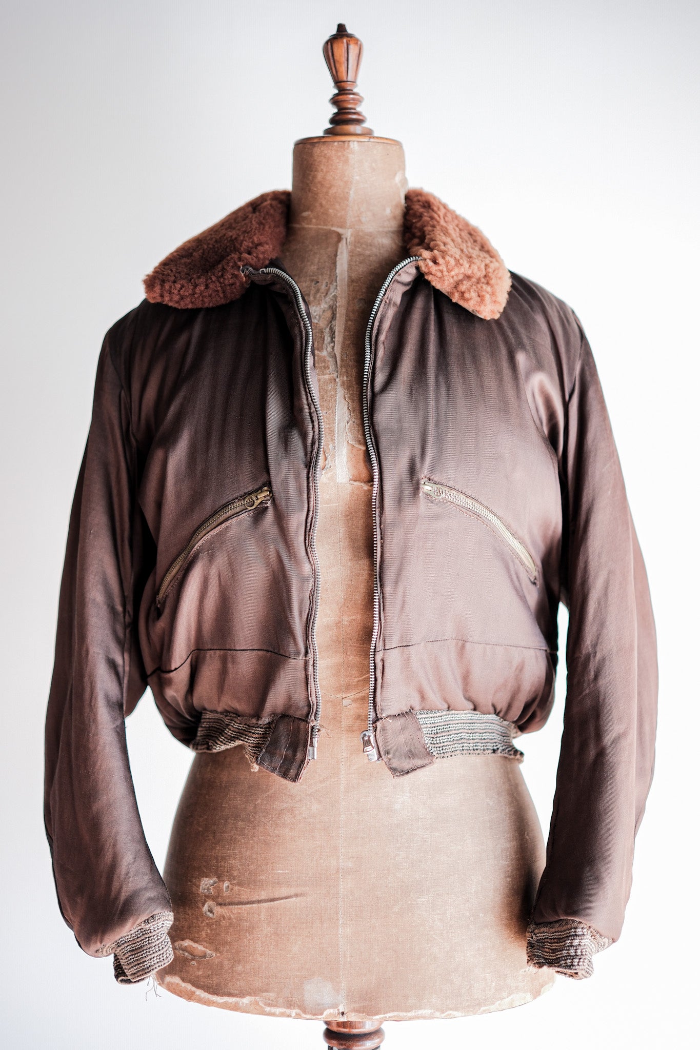 【~40’s】WW2 Royal Air Force Sidcot Suit Liner Jacket Size.3