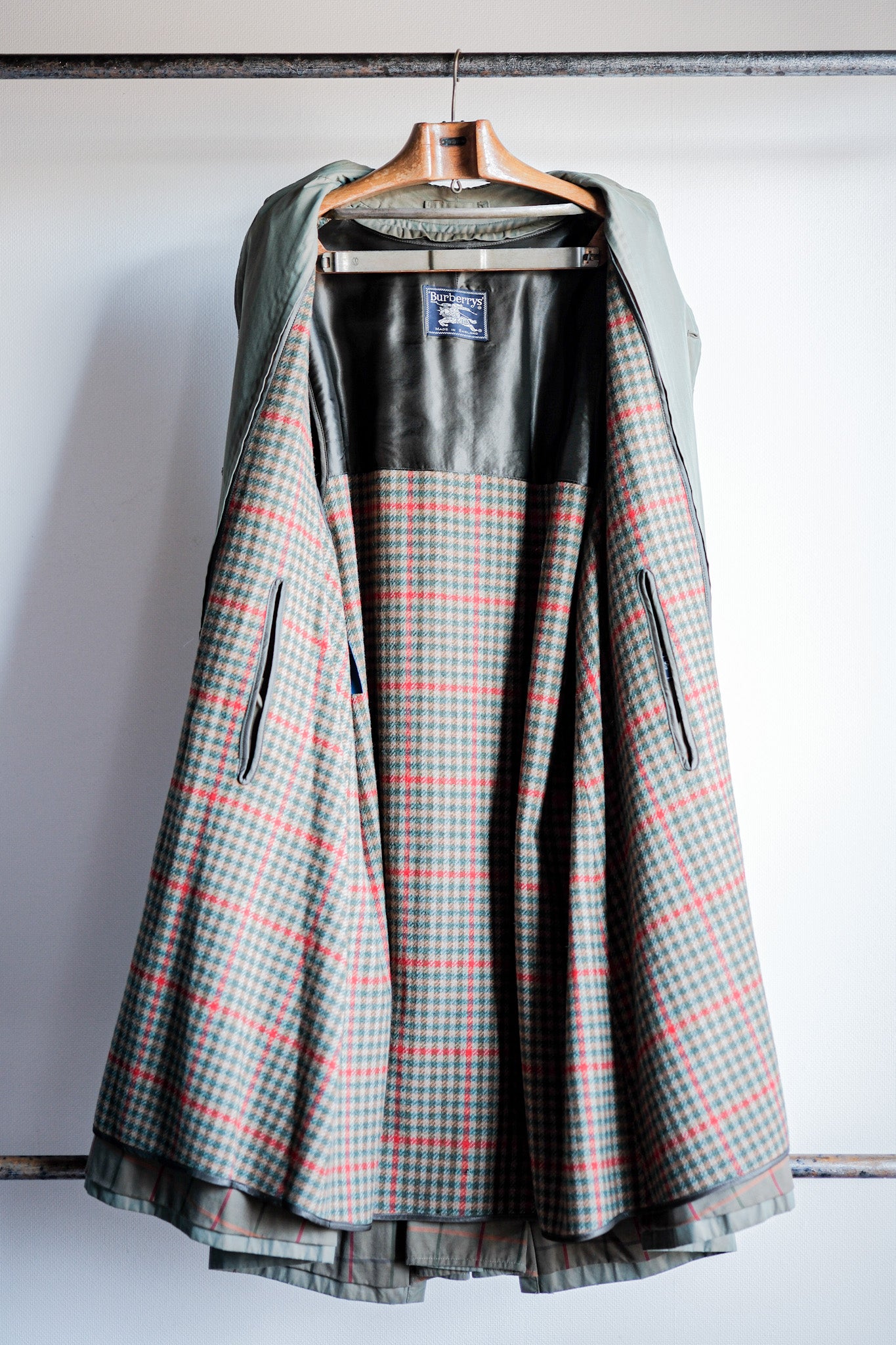 【~70's】Vintage Burberrys Single Raglan Rider Coat C100 With Liner Size.52RL "TAMAMUSHI"