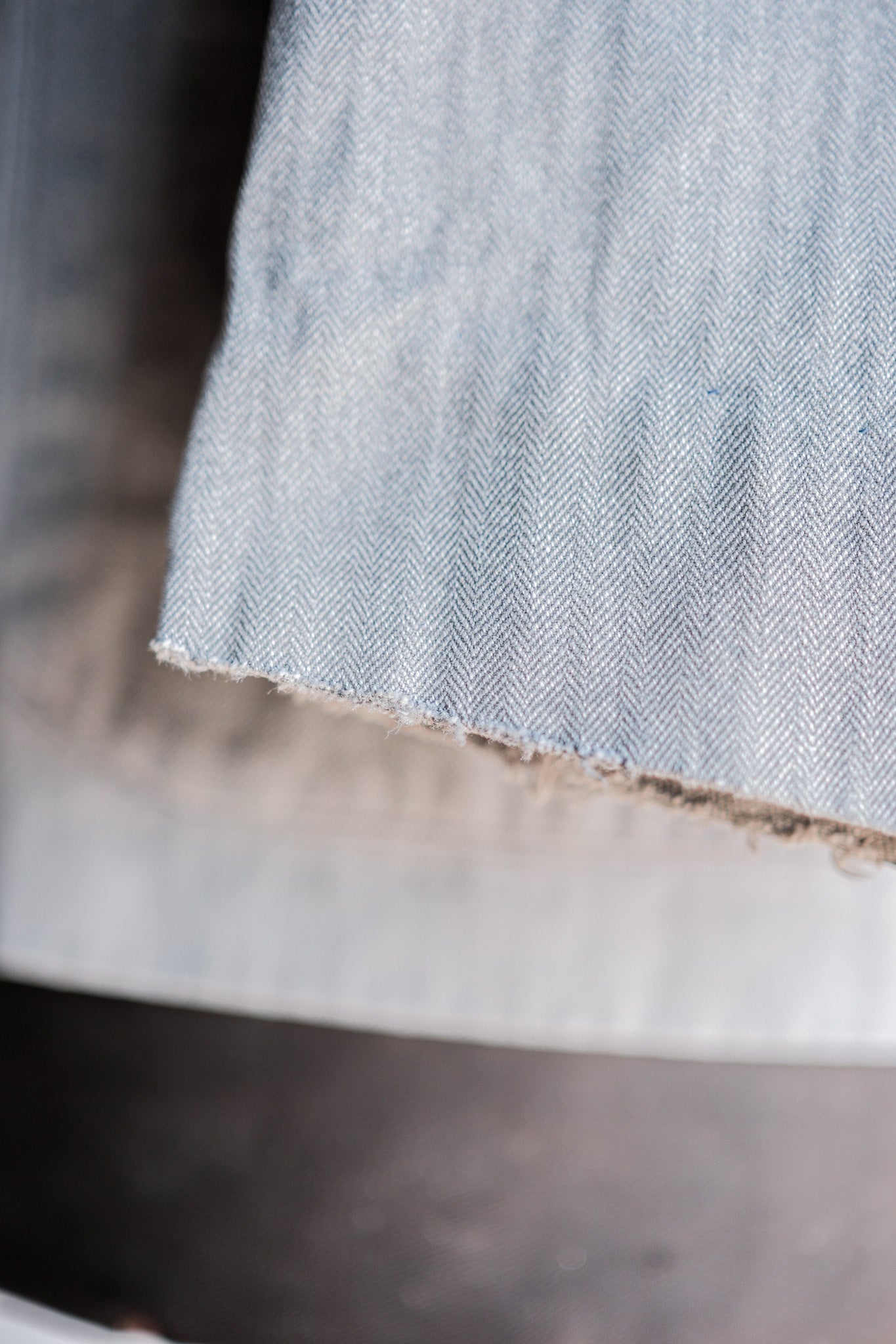 【~50's】Europe Vintage Salt & Pepper HBT Cotton Work Jacket "6 Buttons"