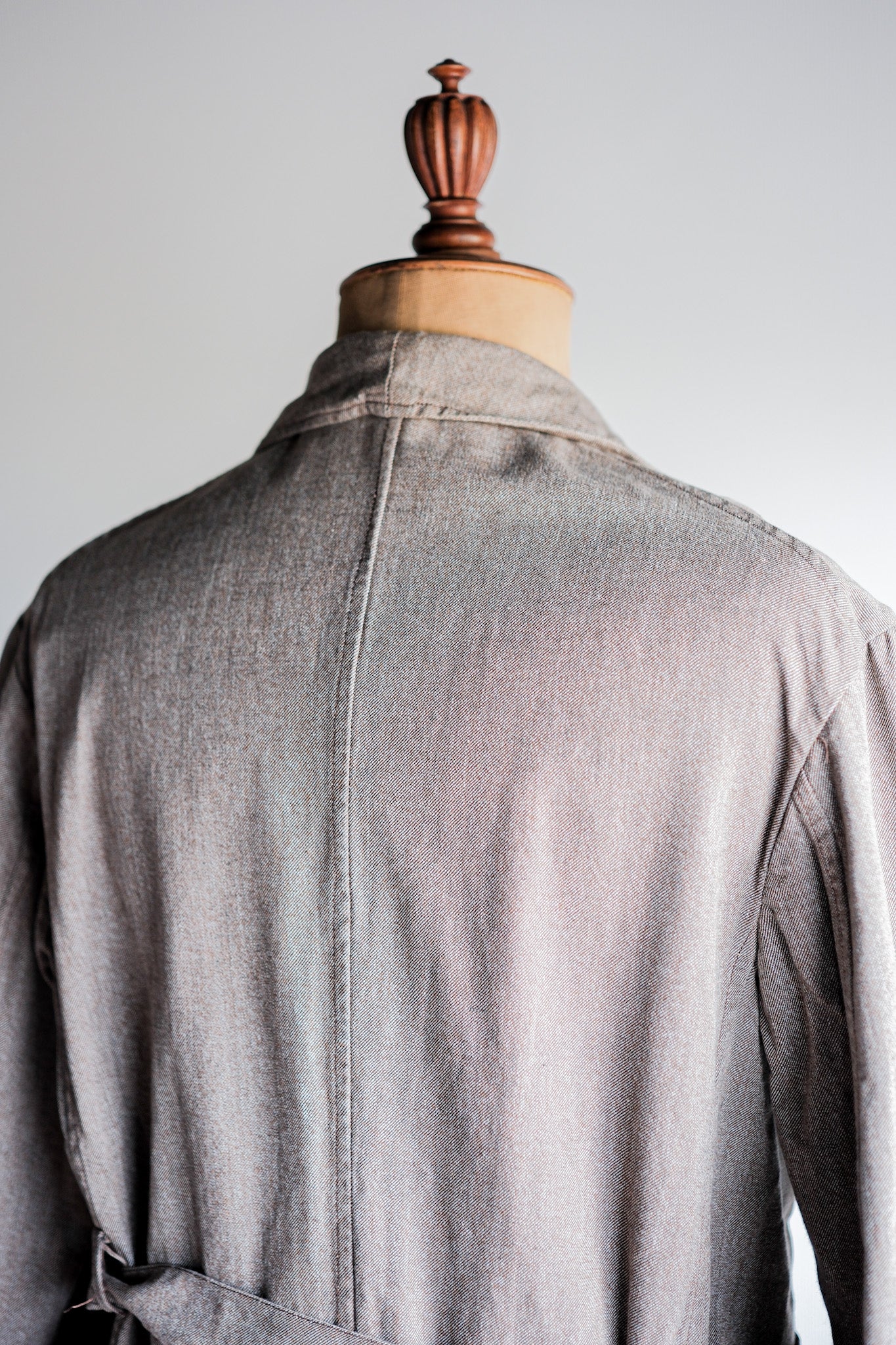 【~40's】French Vintage Brown Chambray Atelier Coat “Dead Stock”
