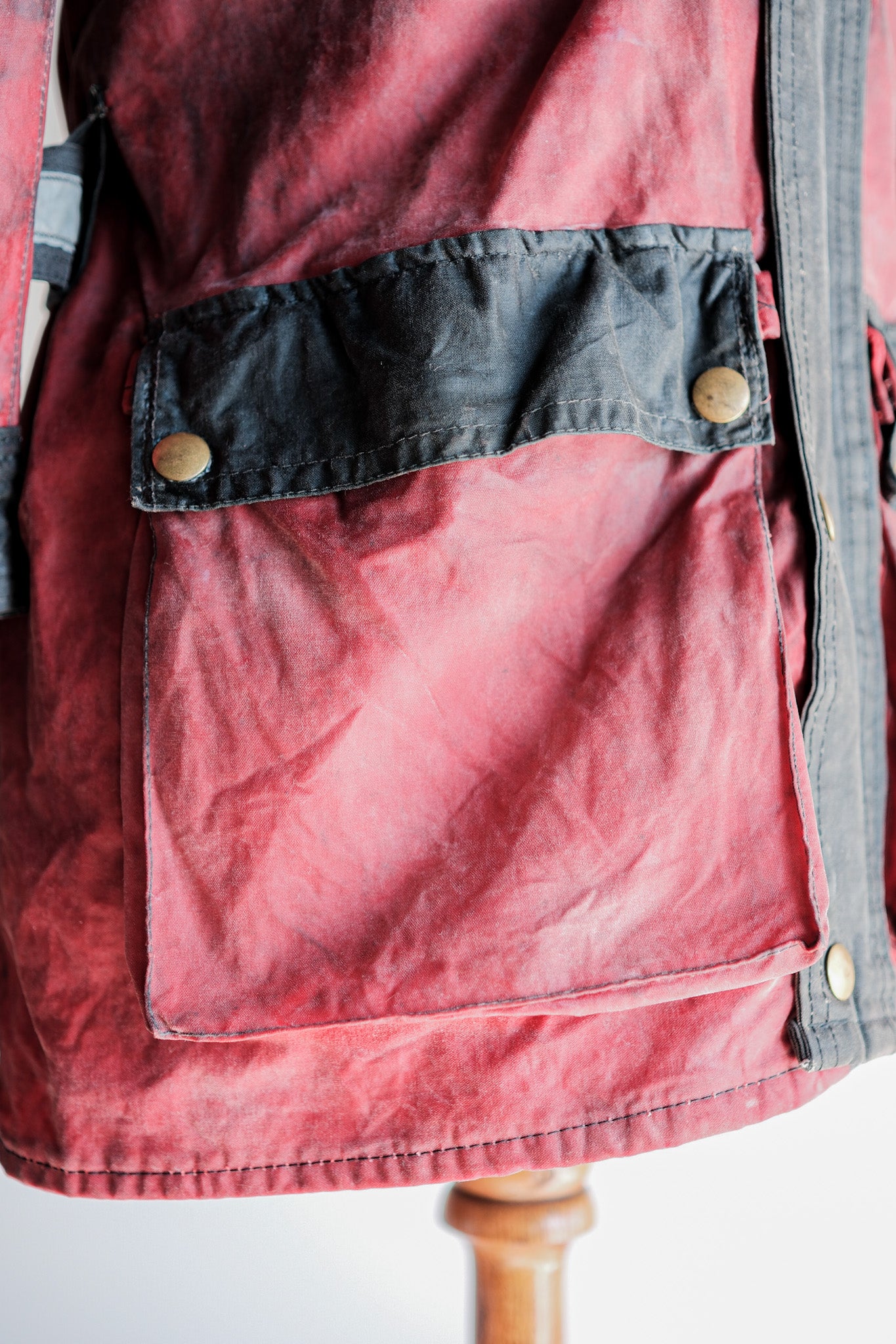 【~70's】Vintage Belstaff 2 Tone Red Waxed Jacket “TRIALMASTER" “Custom Order”